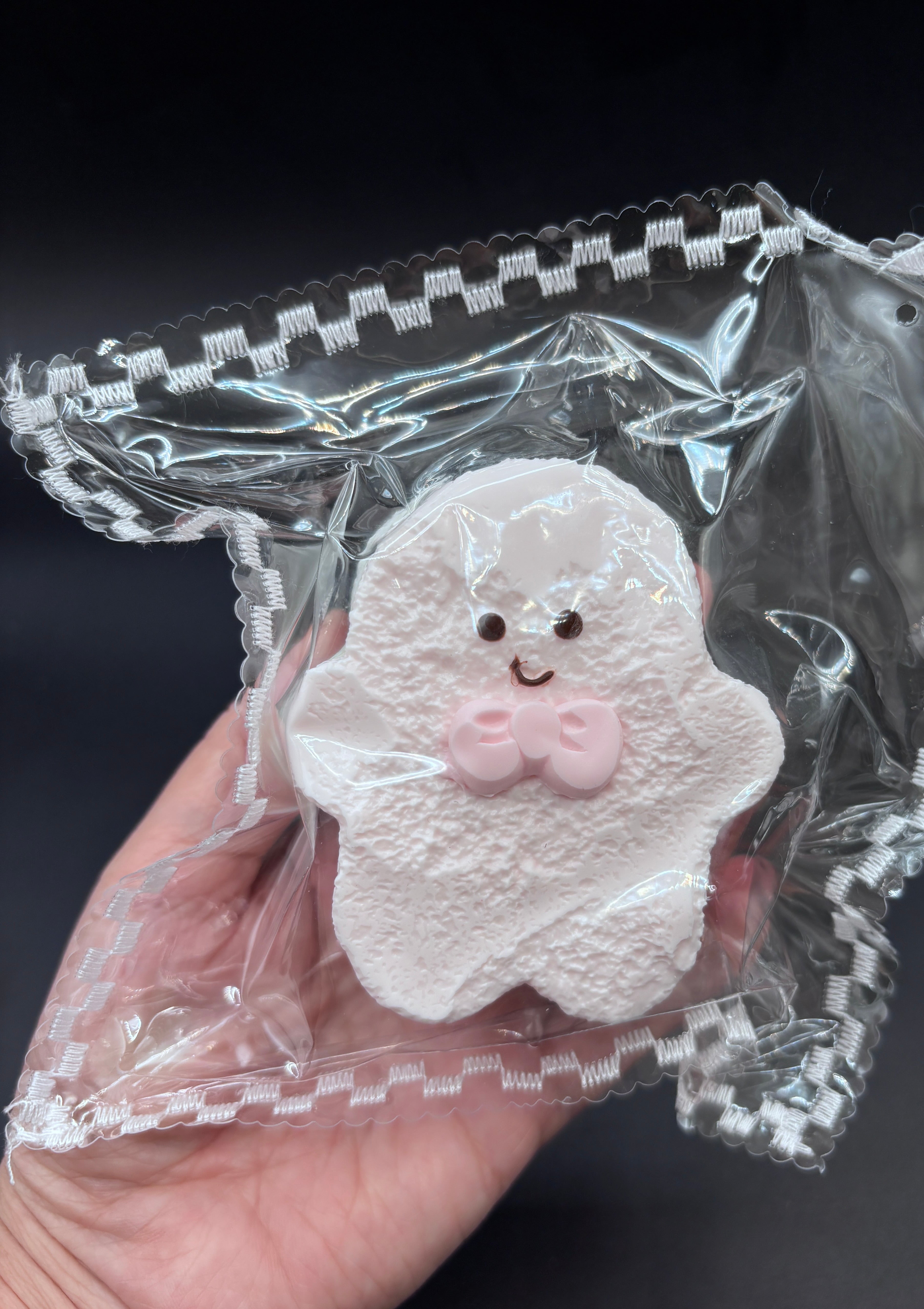 Frozen butter Pastel white gingerbread man soft 3 layered christmas