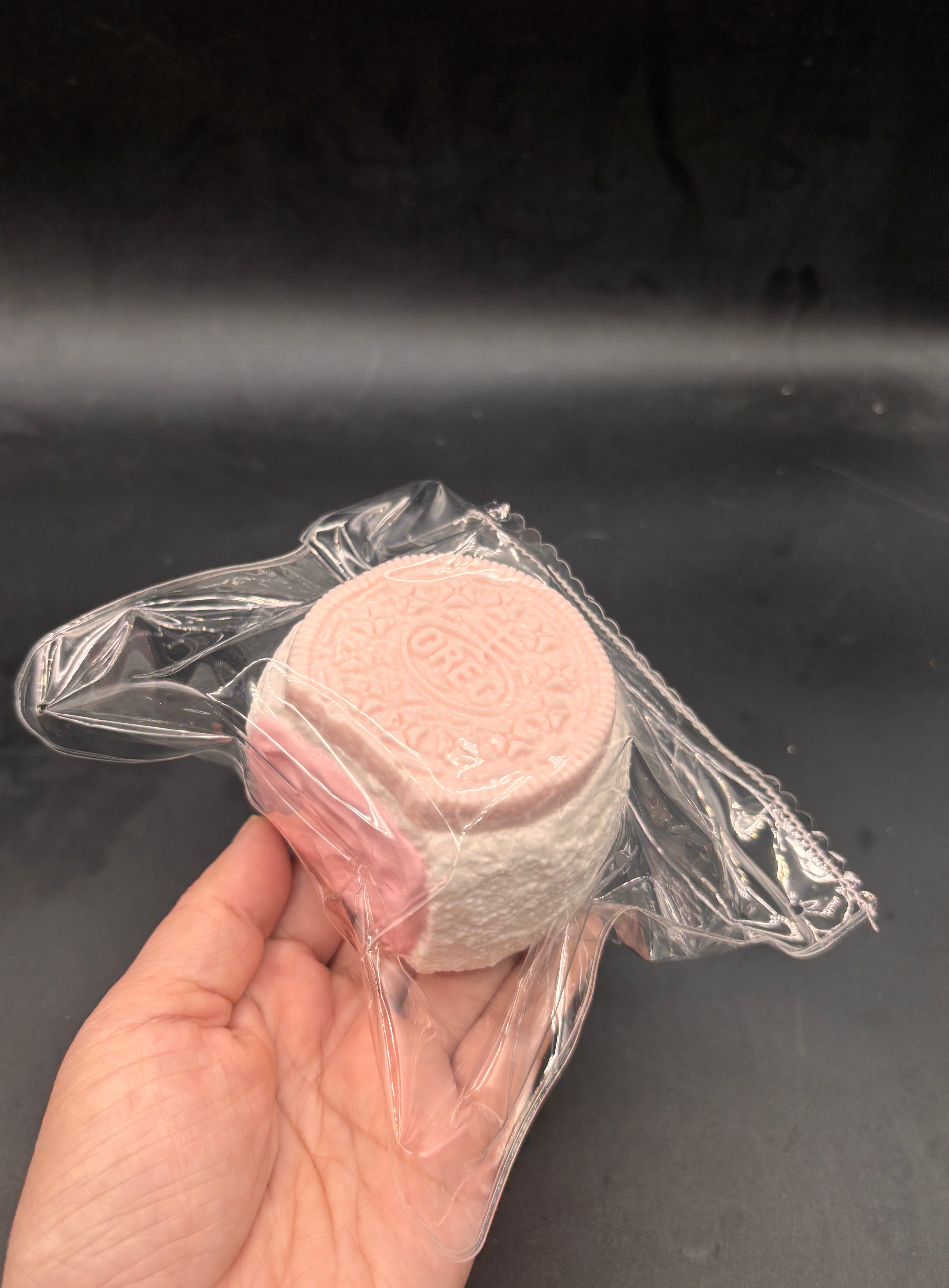 Thick strawberry frozen butter icecream cookie with filling  taba squishy