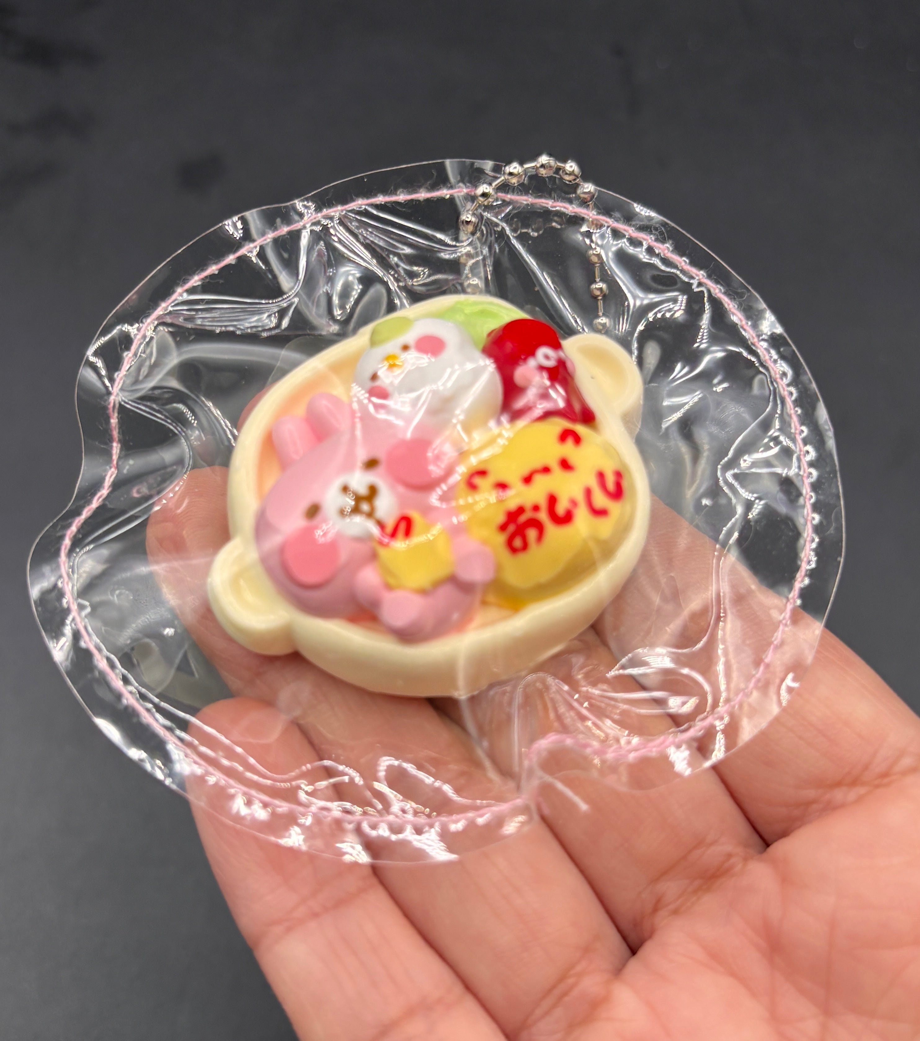 Mini keychain sushi bento bunny taba squishy