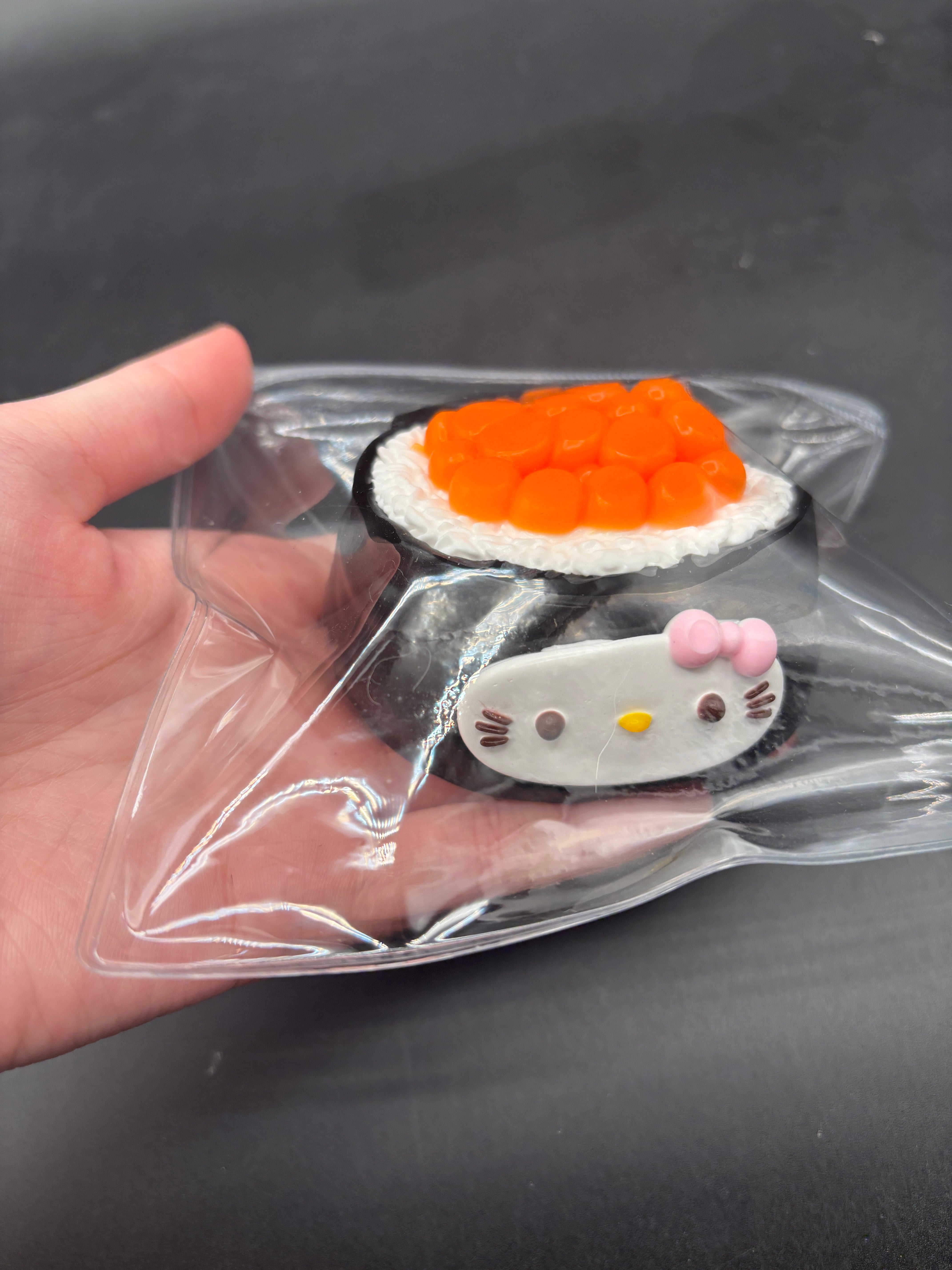 Kitty sushi detailed soft and realistic taba squishy