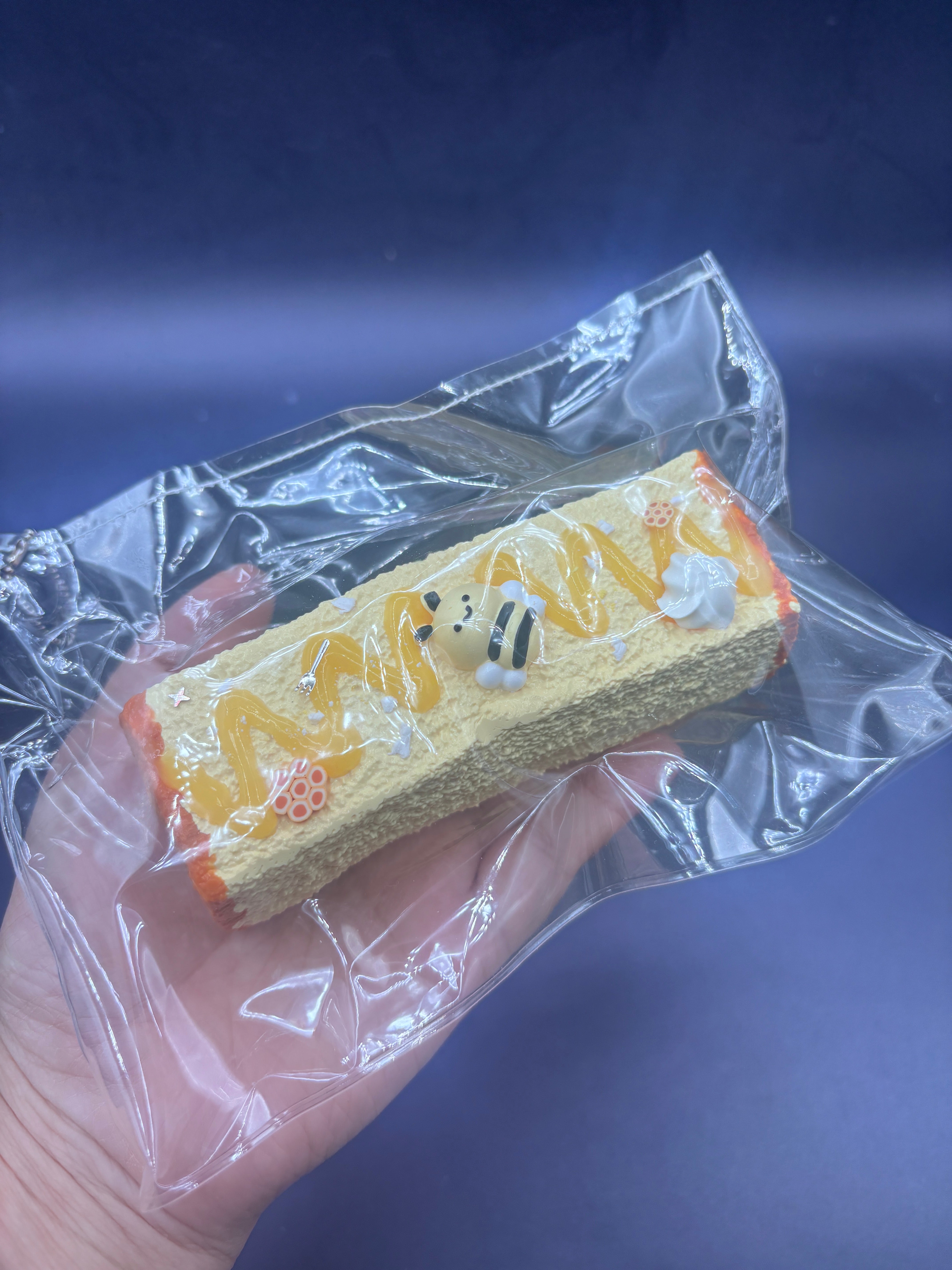 Super cute honey sponge bread taba squishy