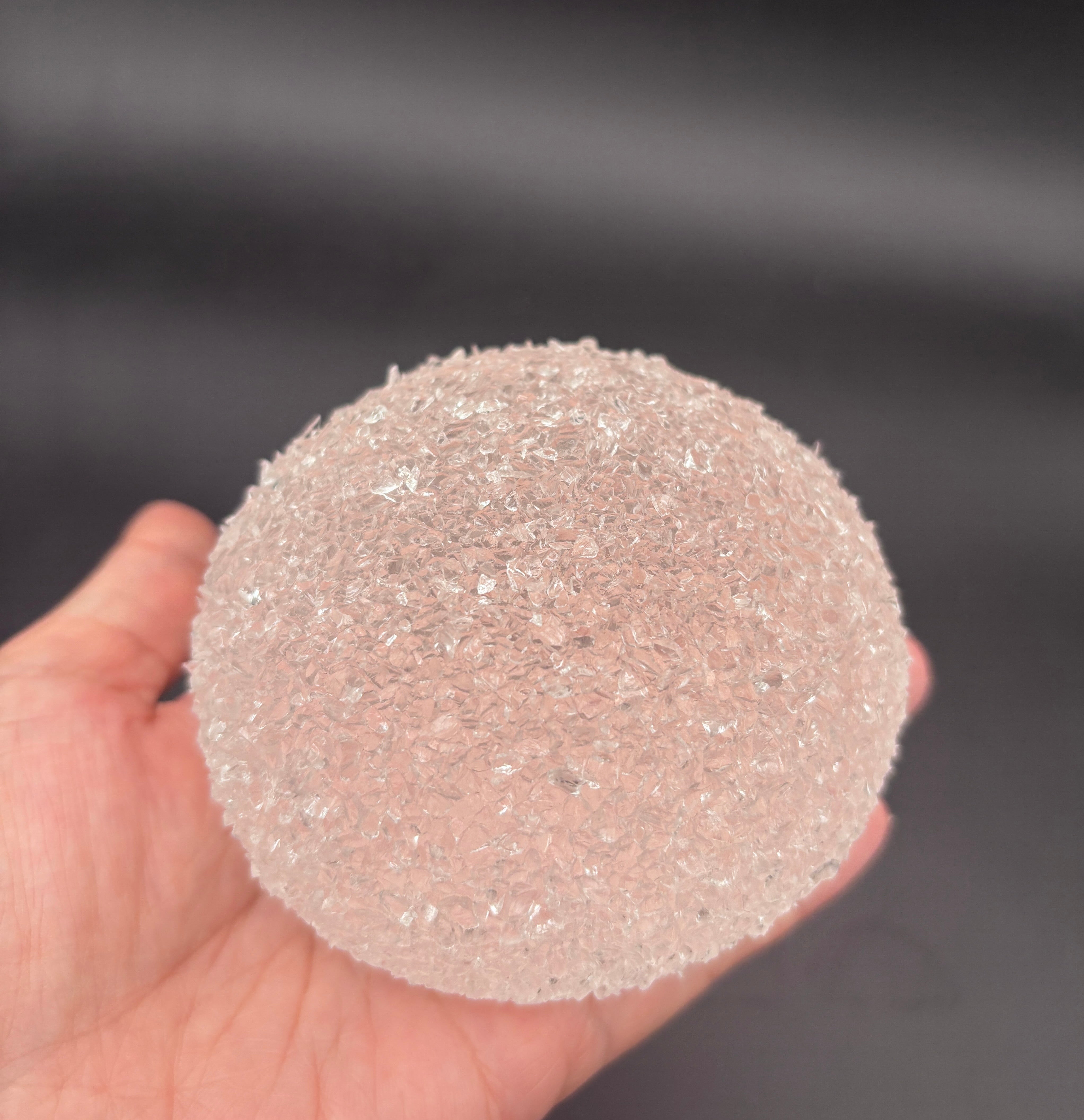 Large jumbo clear crushed ice taba crunchy soft  Taba Squishy Toy