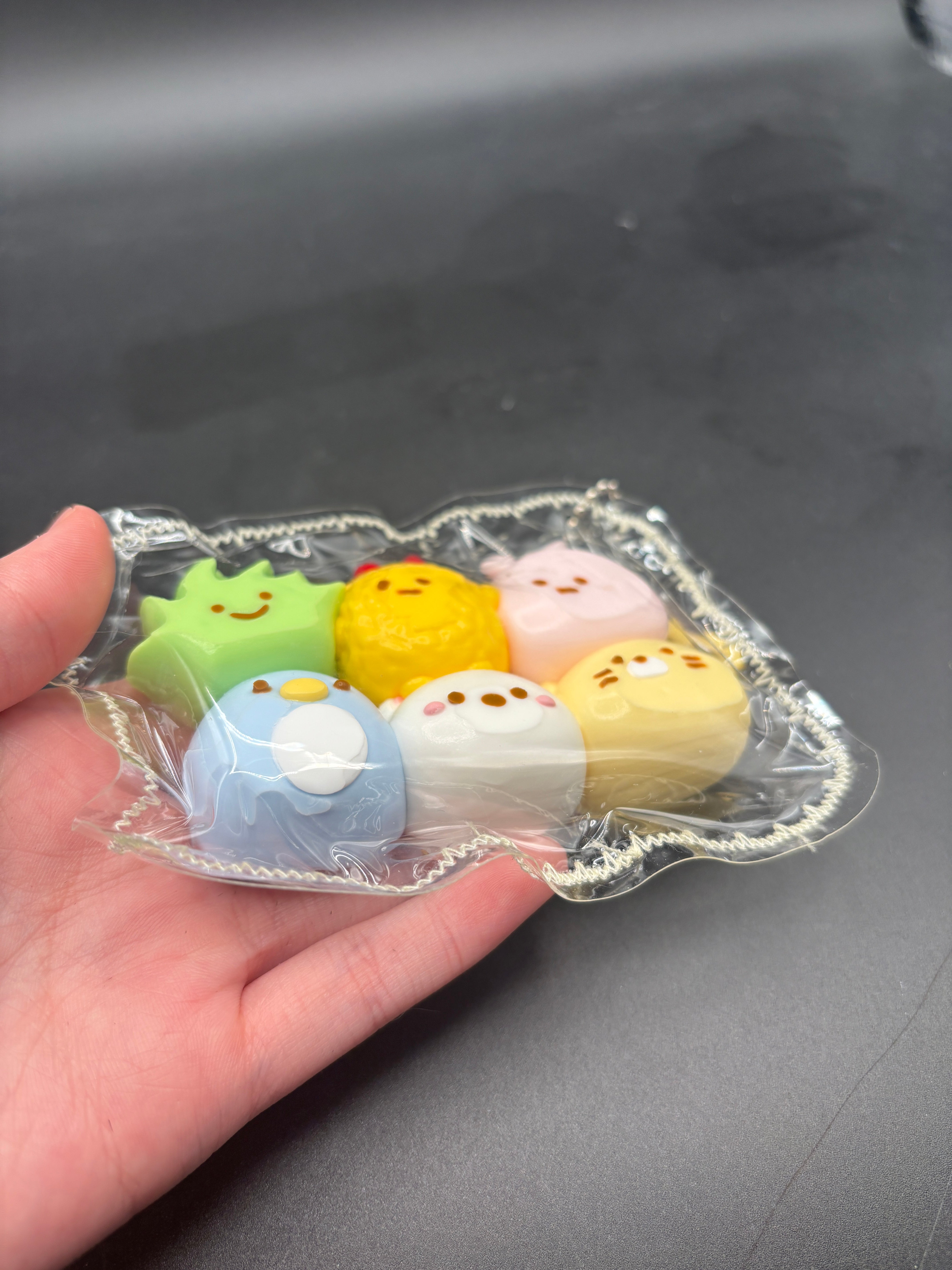 Pack of 6 mini Sumikko Gurashi family taba squishy cute Taba Squishy Toy
