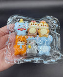 Pack of 6 super cute cartoon pack of mini animals taba