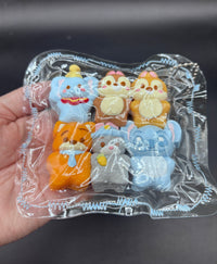 Pack of 6 super cute cartoon pack of mini animals taba