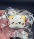 Mini Marshmellow cat keychain taba squishy