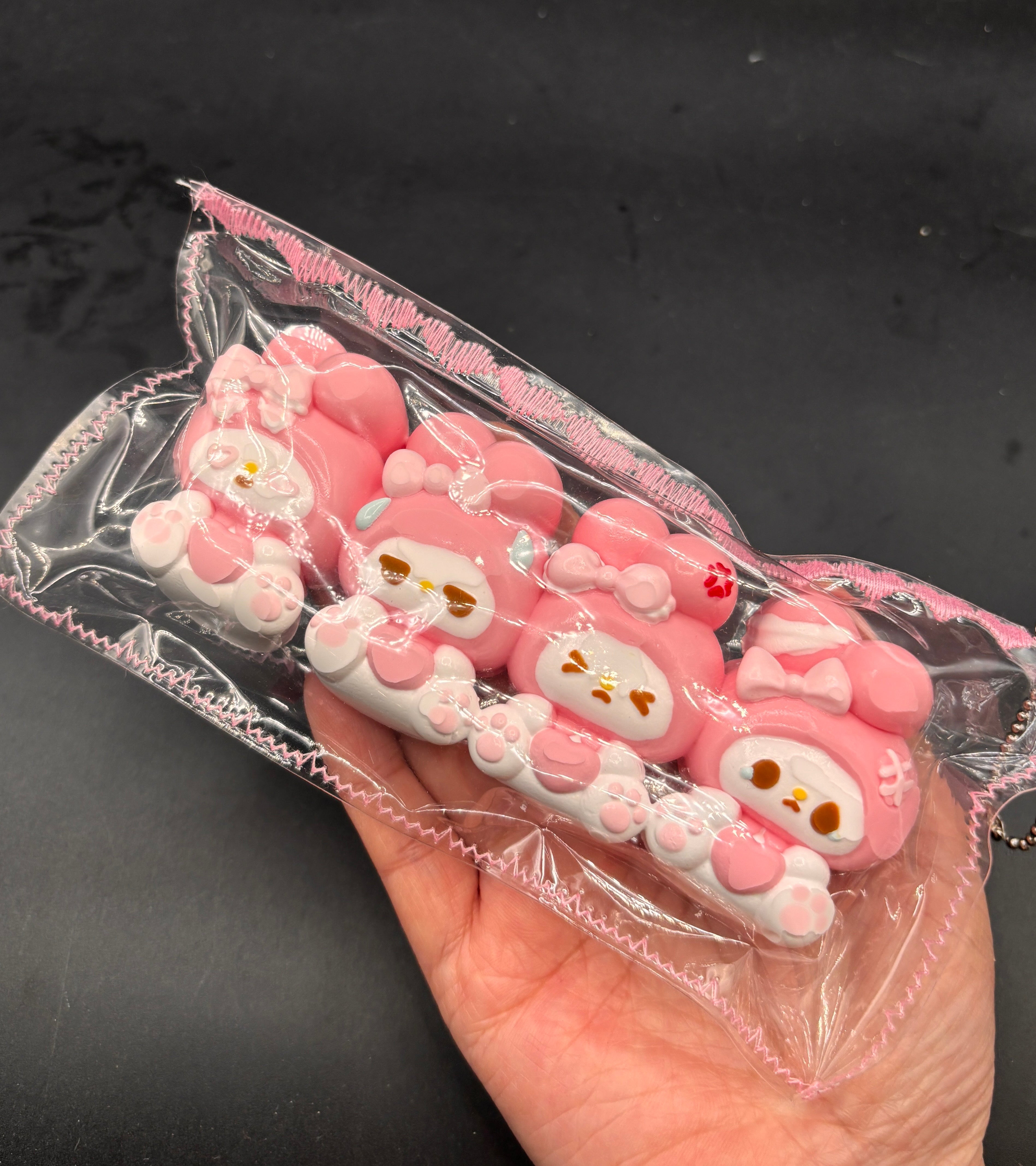 Pack of 4 mini Melodys taba squishy