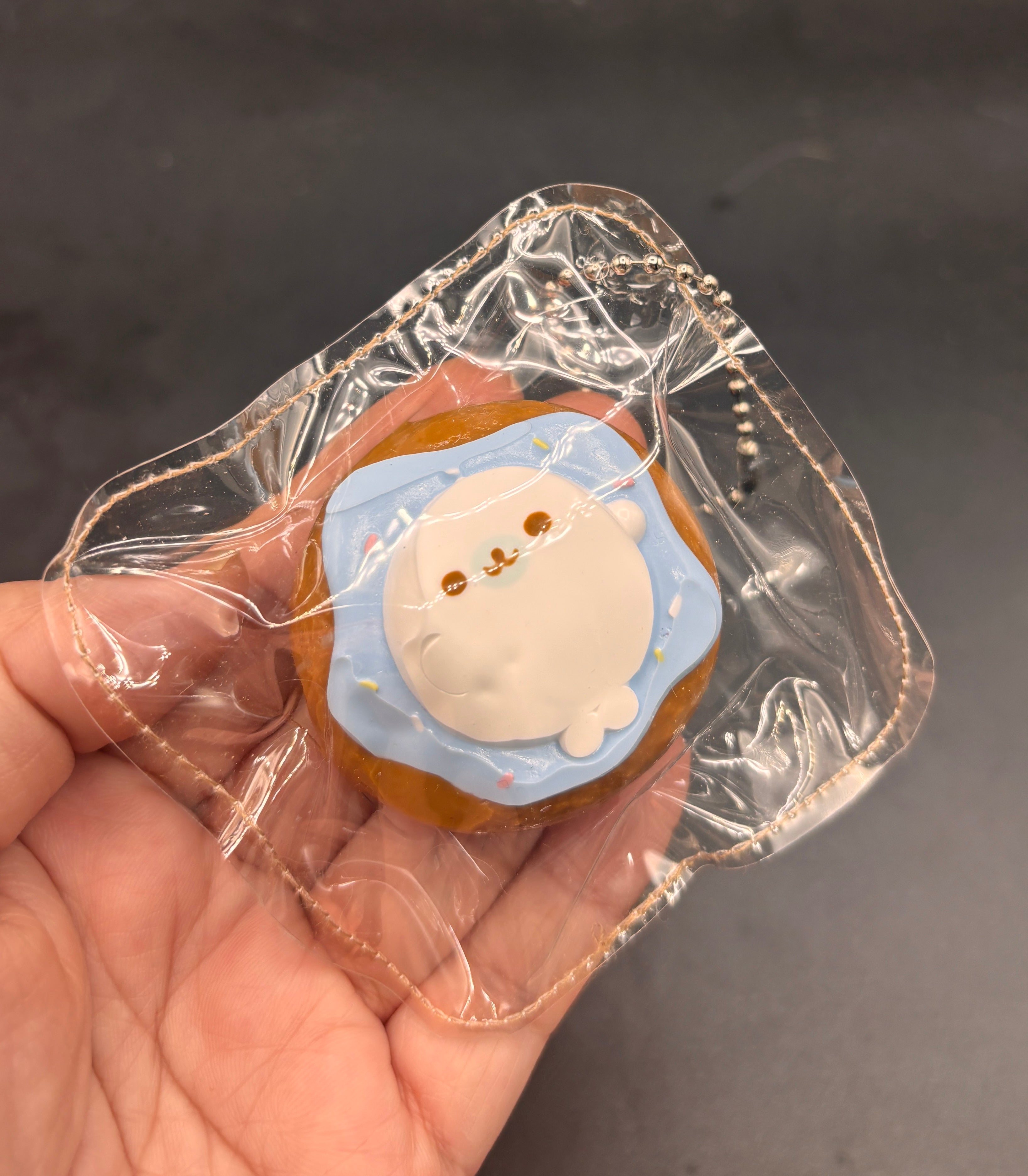 Mini taba keychain- seal donut  taba squishy