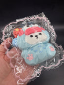 Cute hangyodon hoodie bear  taba squishy