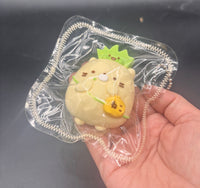 Sumikko Gurashi cat and grass small taba squishy