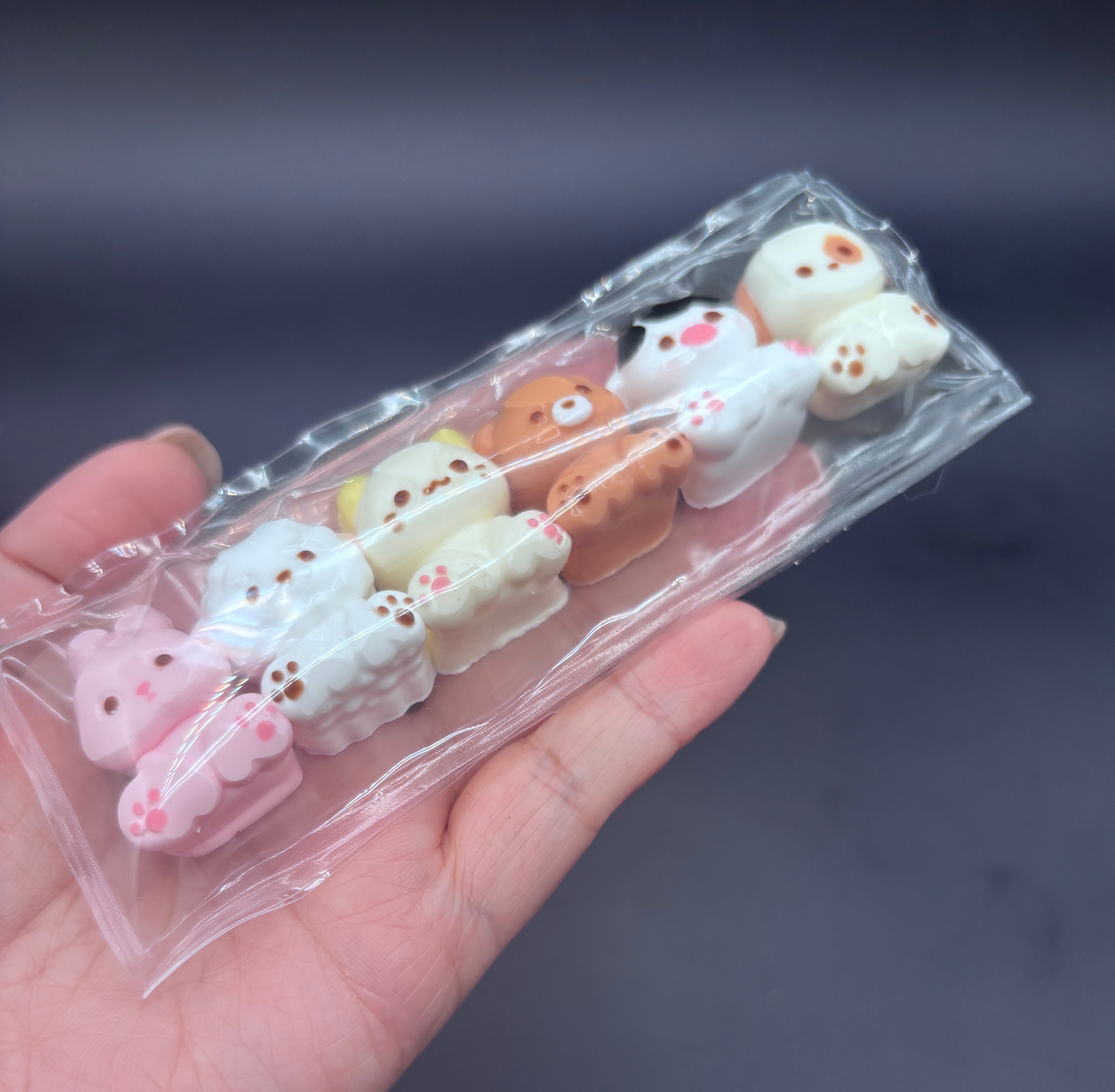 Pack of 6 mini soft stuffed animal cute