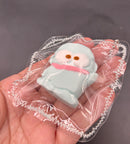 Cute hangyodon mini keychain  soft taba squishy