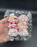 Pack of 6 mini sweet piano emojicons cute taba squishy