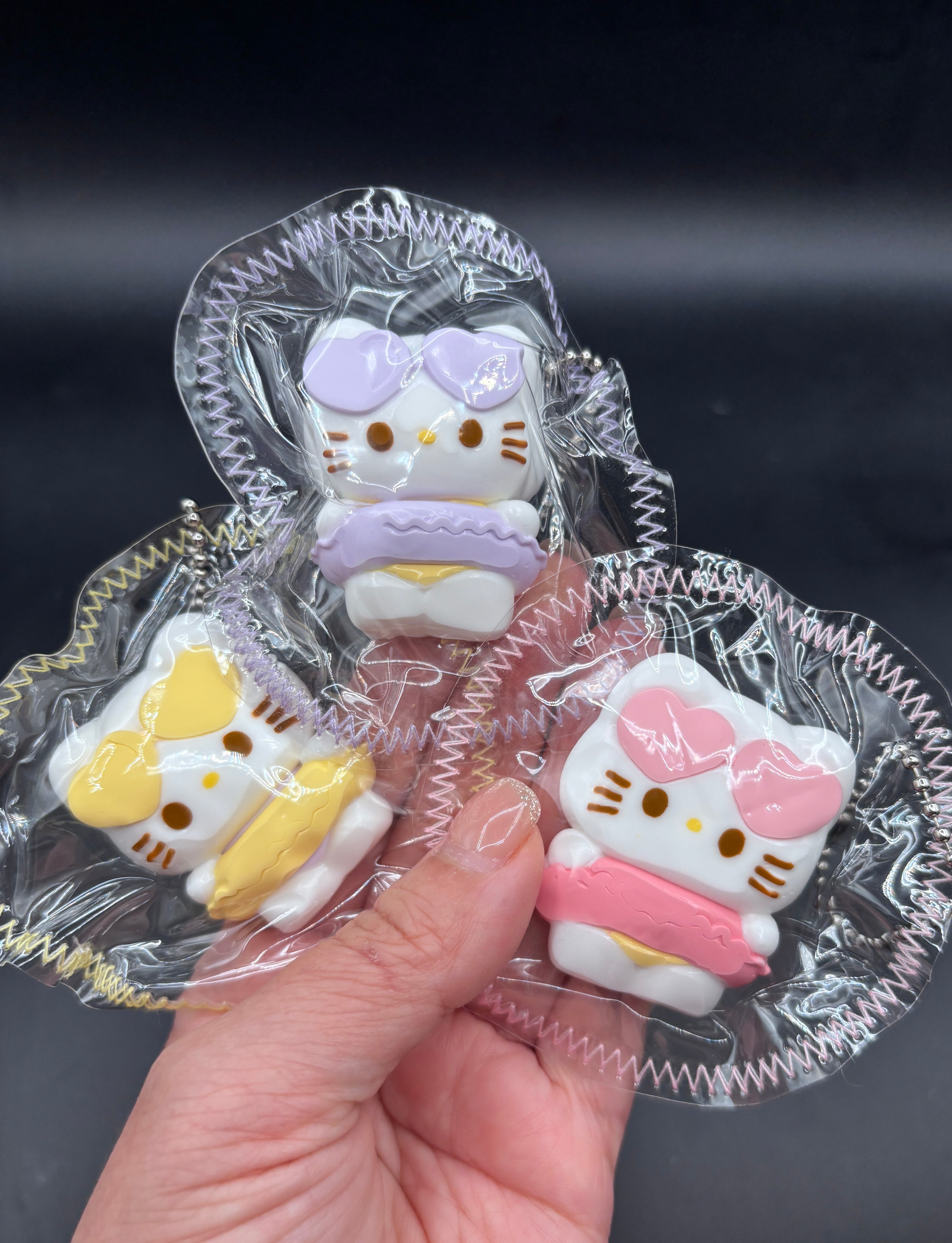 Swimsuit Kitty keychain in a taba squishy (1pc)