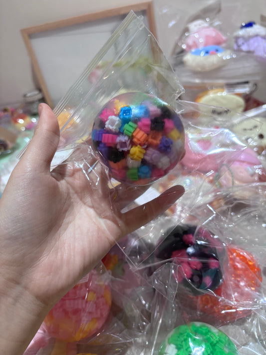 Crunchy Lego slime ball rainbow