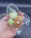 New cute Rilakkuma in a clear taba squishy ball