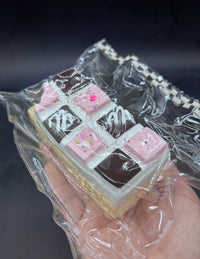 Frozen butter Large strawberry-choco chocolate bar cake   taba squishy