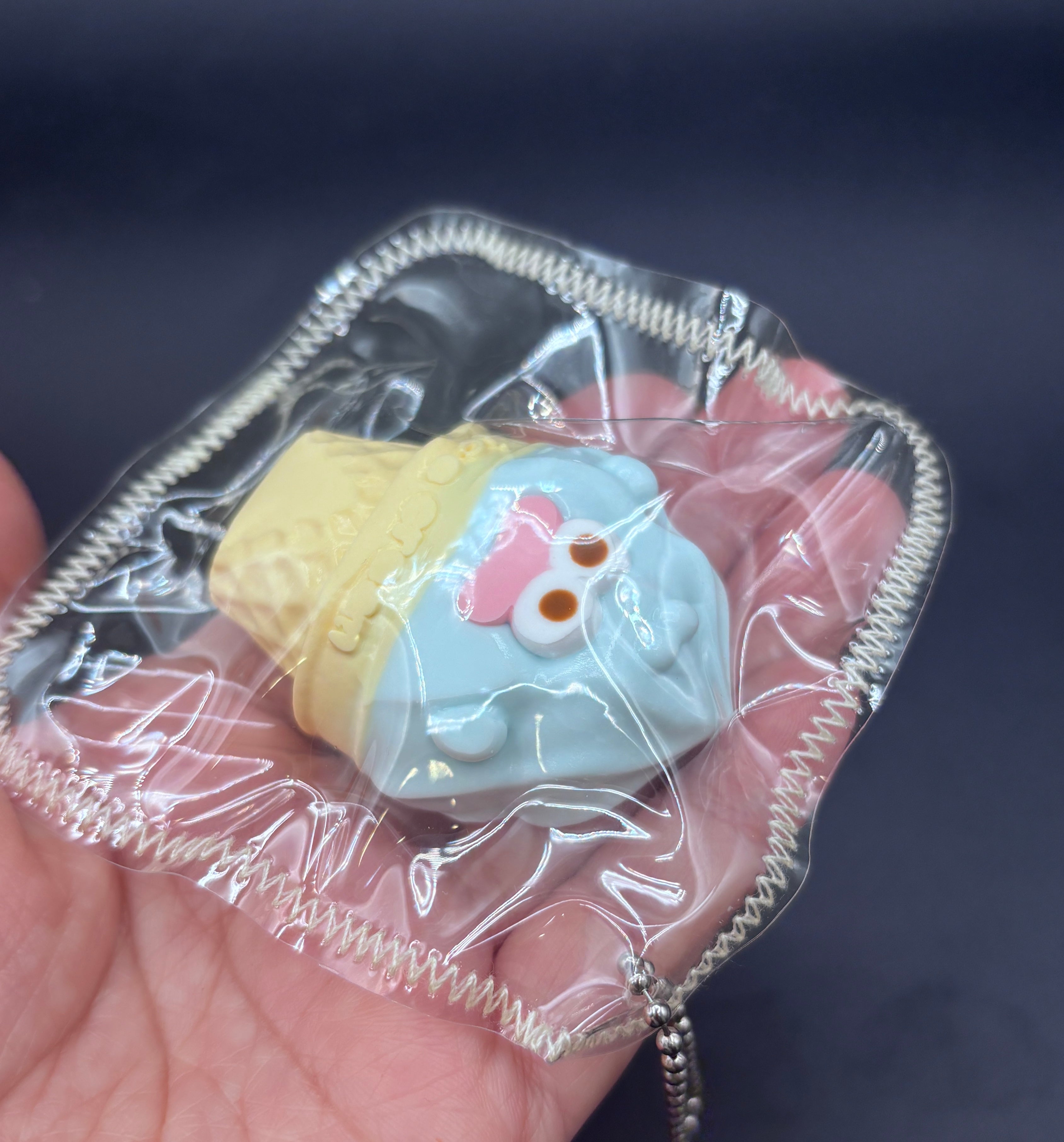 Mini hangyodon keychain icecream cone cute soft Taba squishy toy