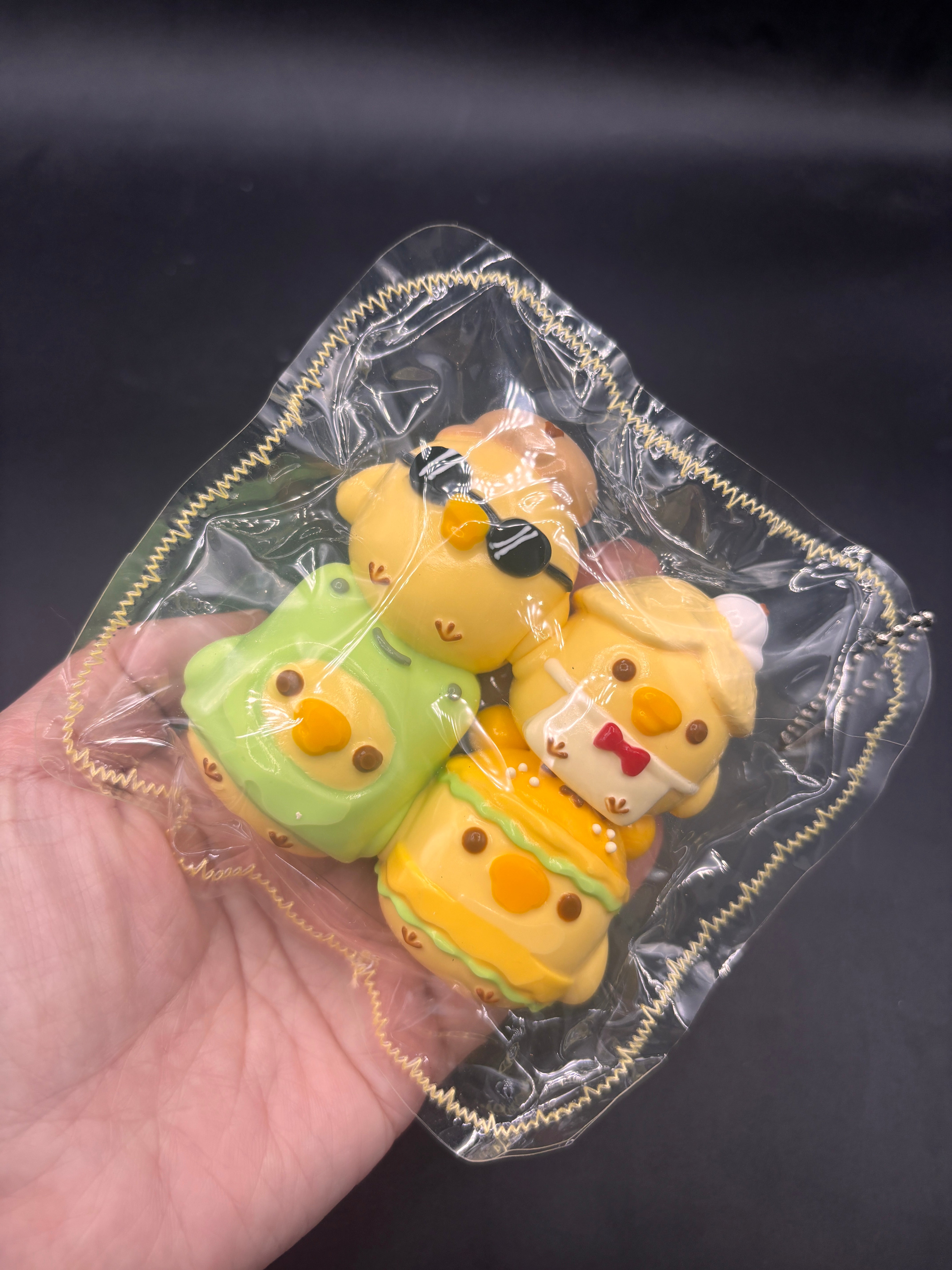 Pack of 4 chicken family taba squishy