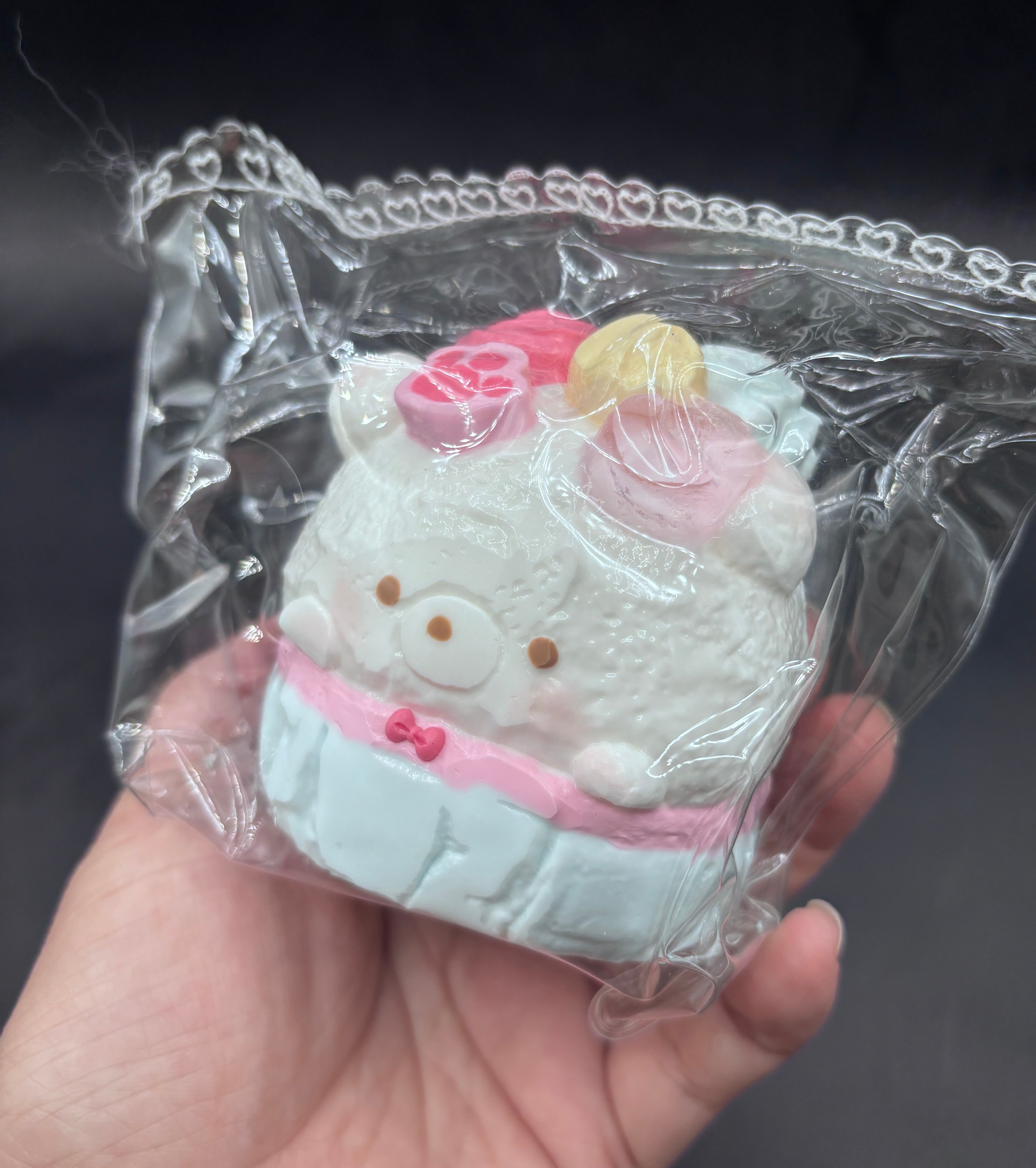 Large polar bear cupcake cute