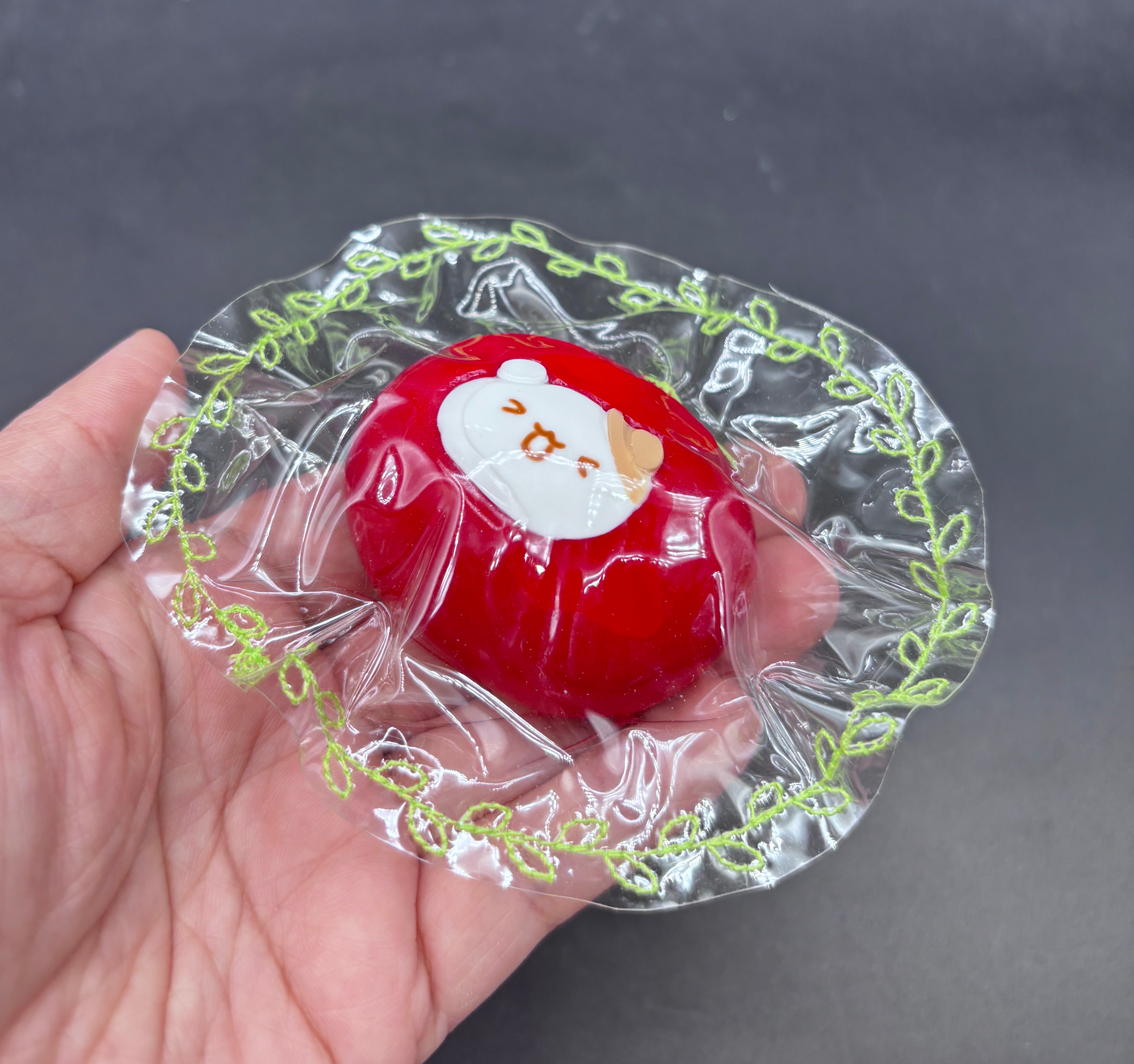 Cute mini hamster tomato keychain