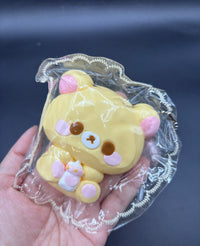 Cute baby bear with a mini Taba keychain soft  taba squishy