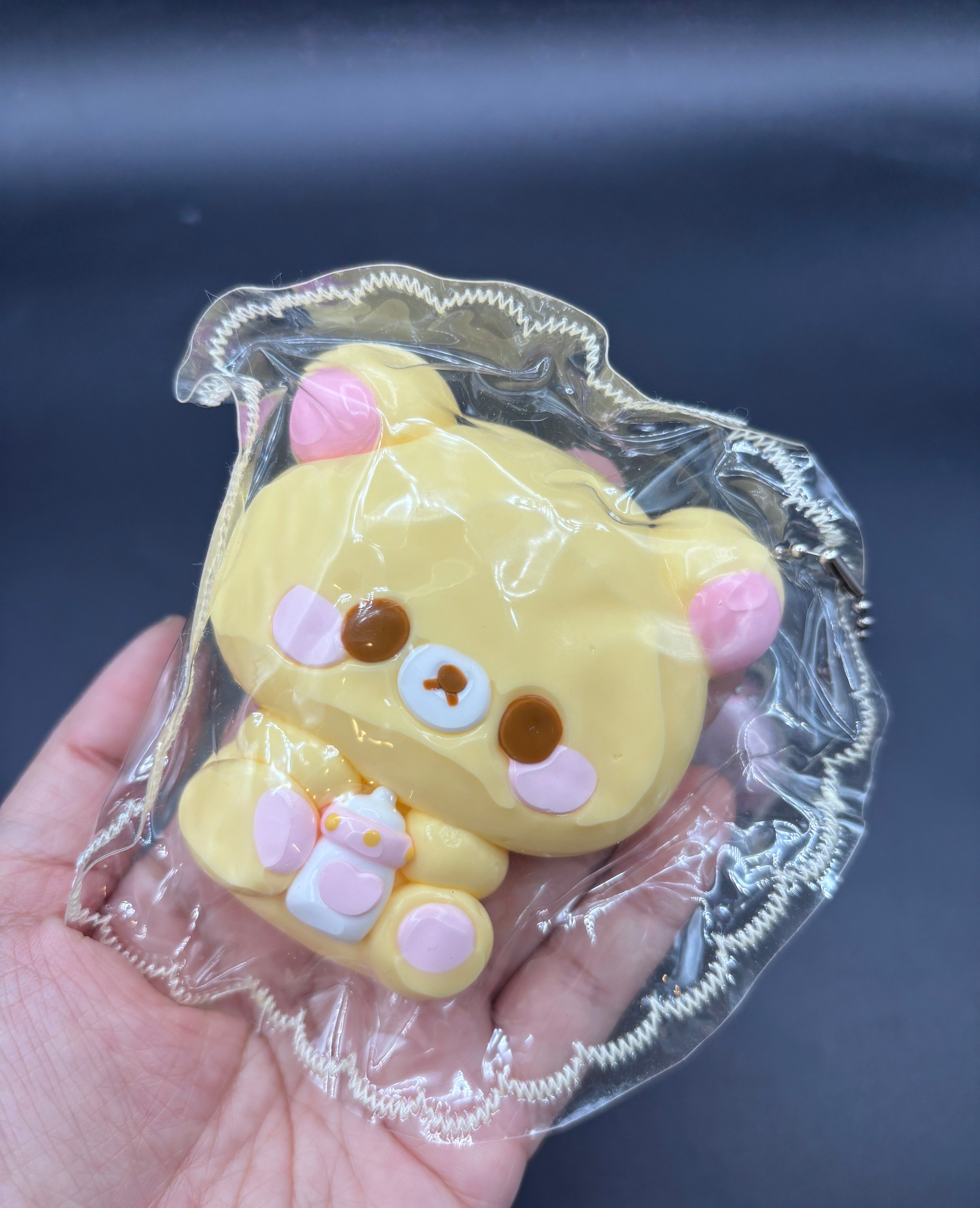 Cute baby bear with a mini Taba keychain soft  taba squishy
