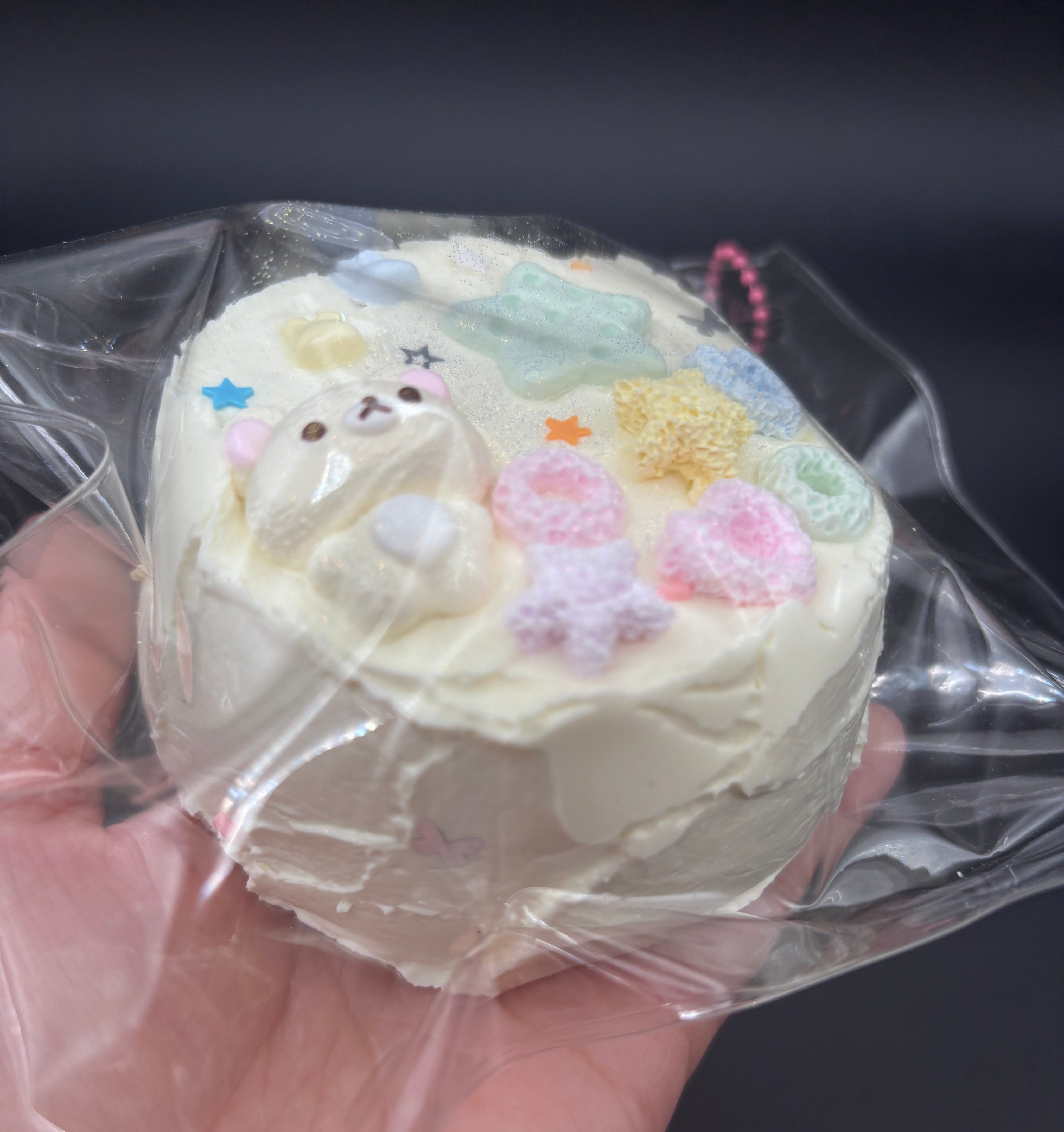 Large korilakkuma cake Taba Squishy Toy
