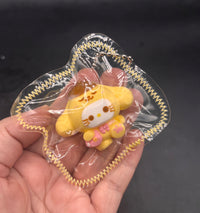 Mini keychain (kitty x pompompurin cute)taba squishy