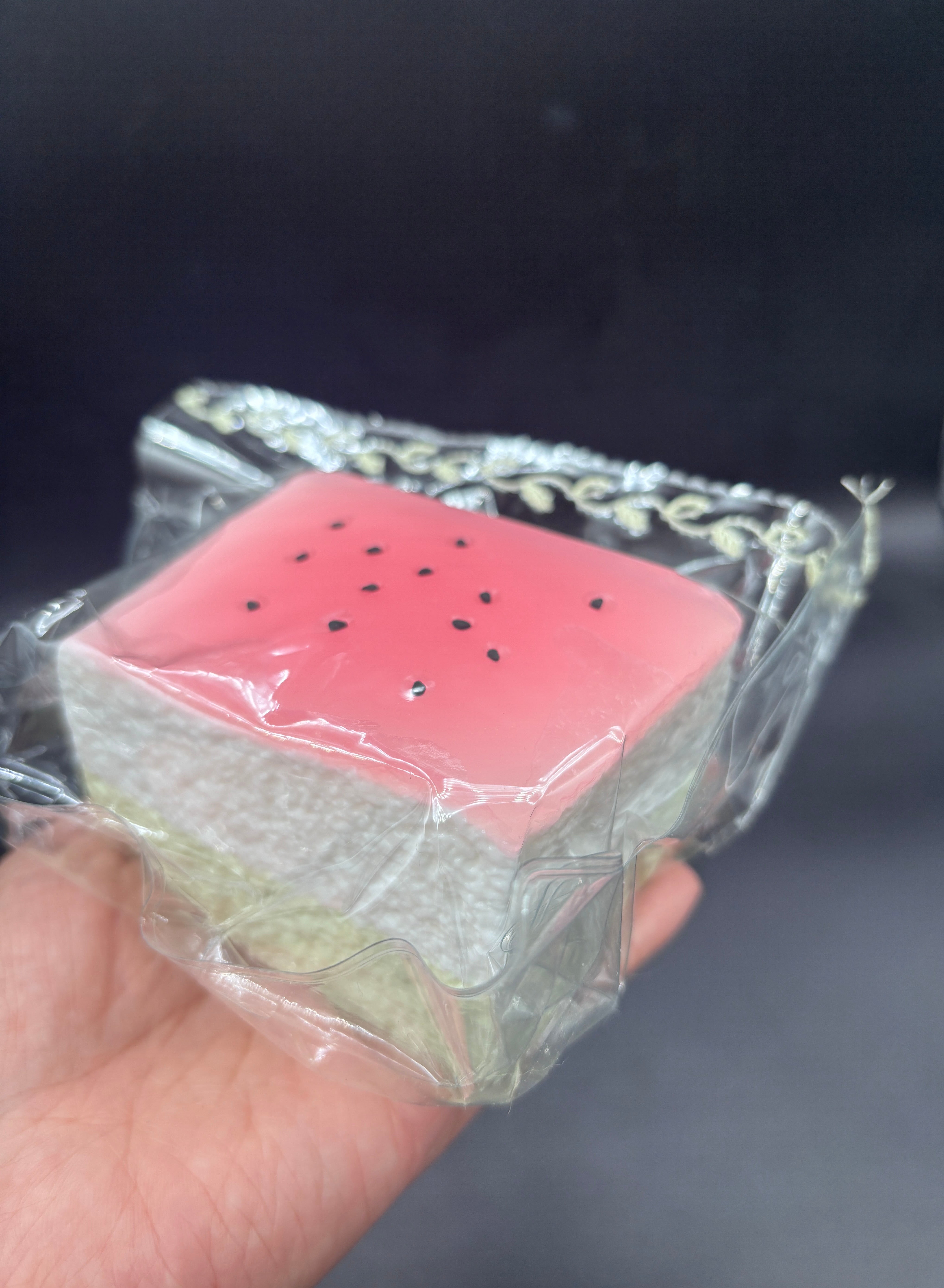 Frozen butter  Large watermelon sponge cake glazed  taba squishy