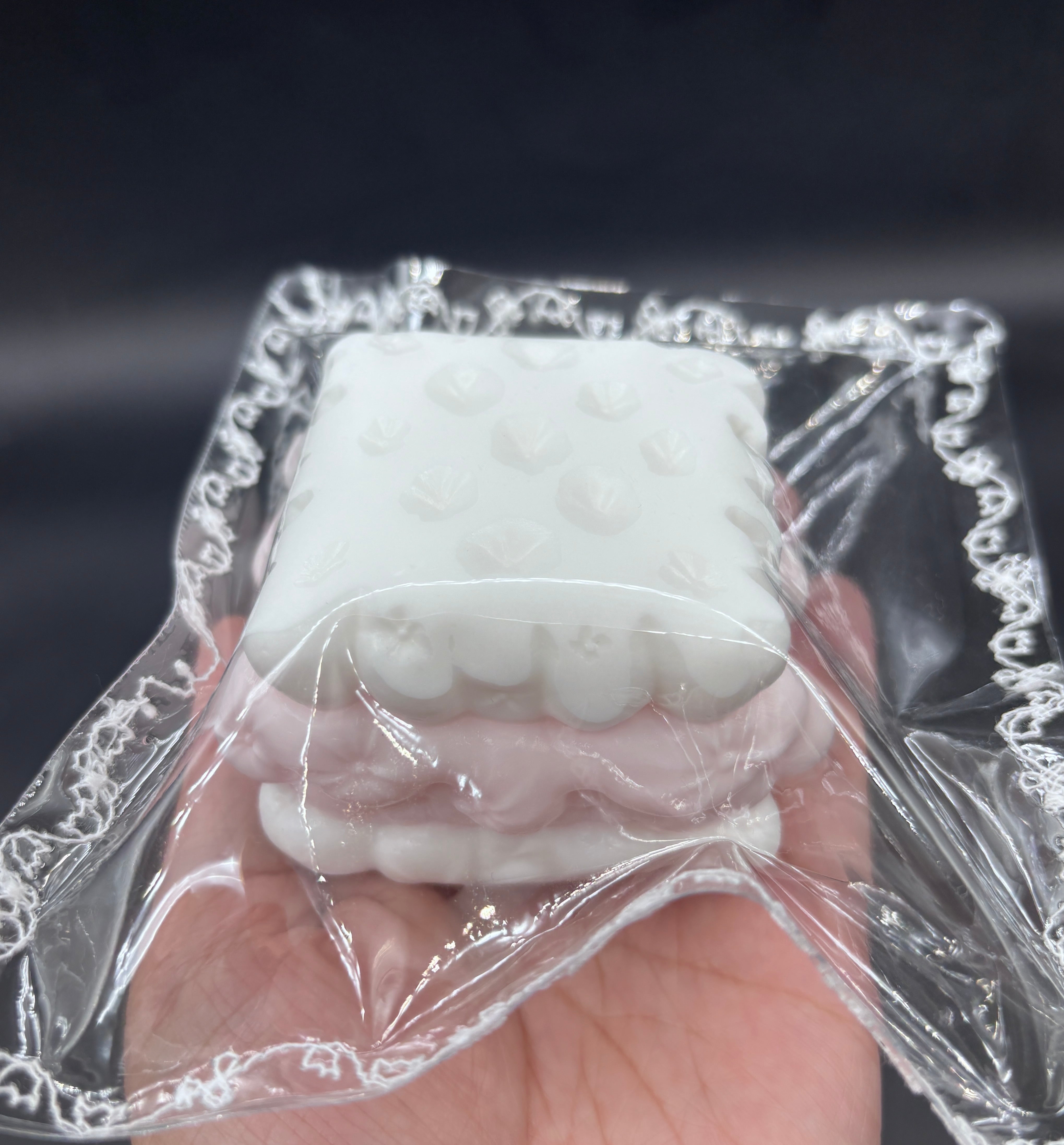 Frozen butter strawberry ice cream sandwich  taba squishy