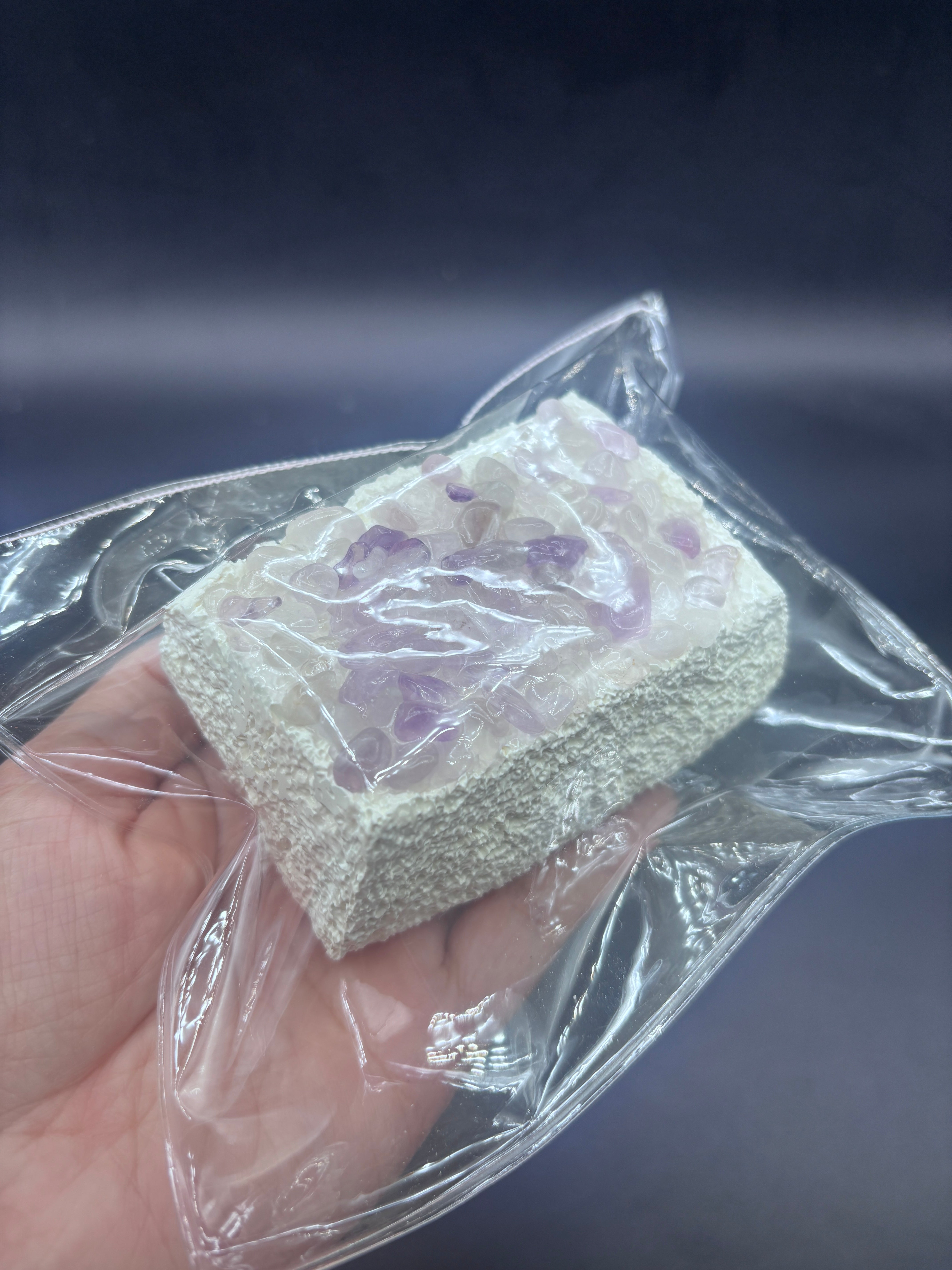 (3 colors) gemstone crunchy taba squishy cake soft