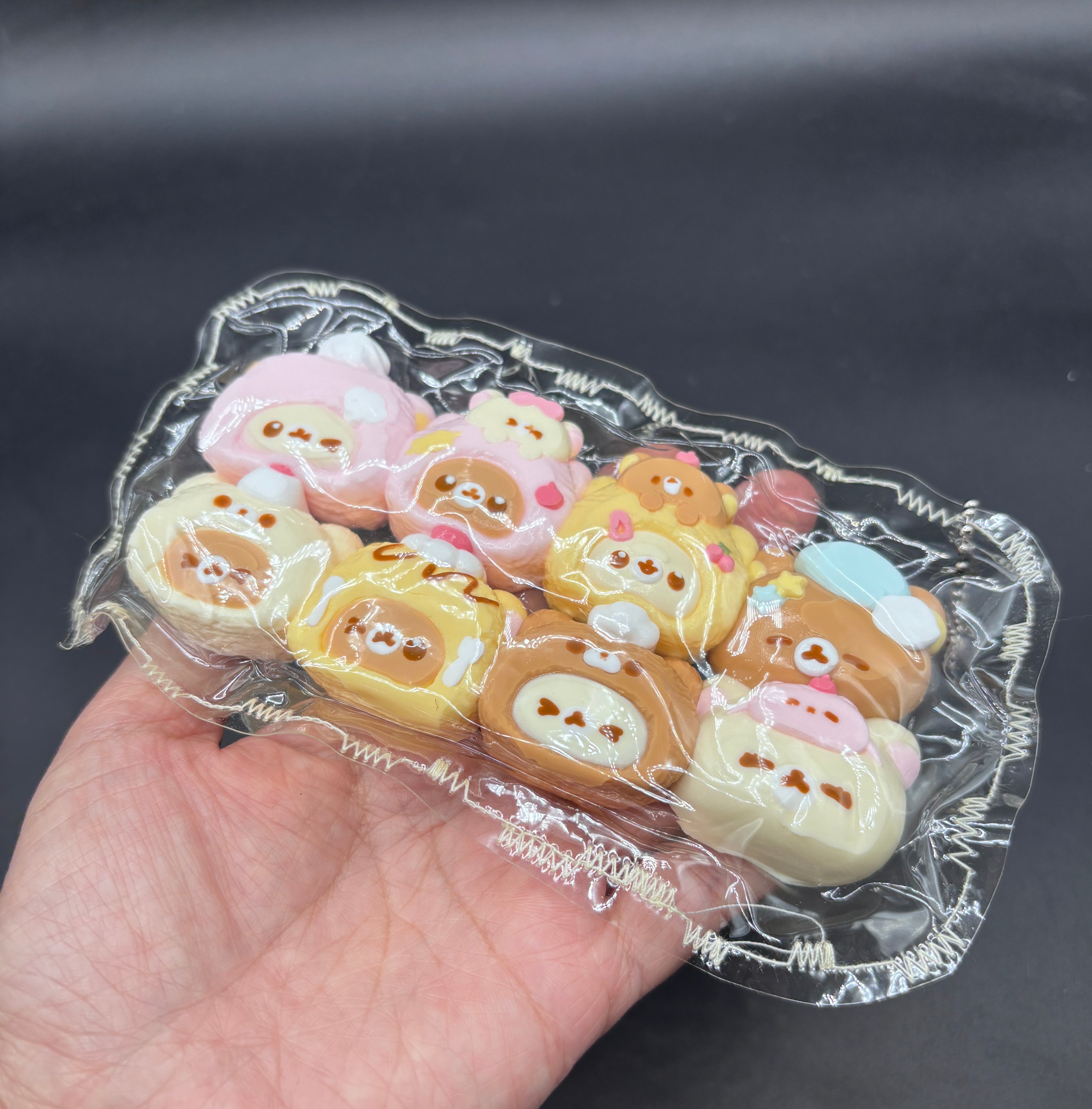 Pack of 8 super detailed cute soft mini Taba squishy