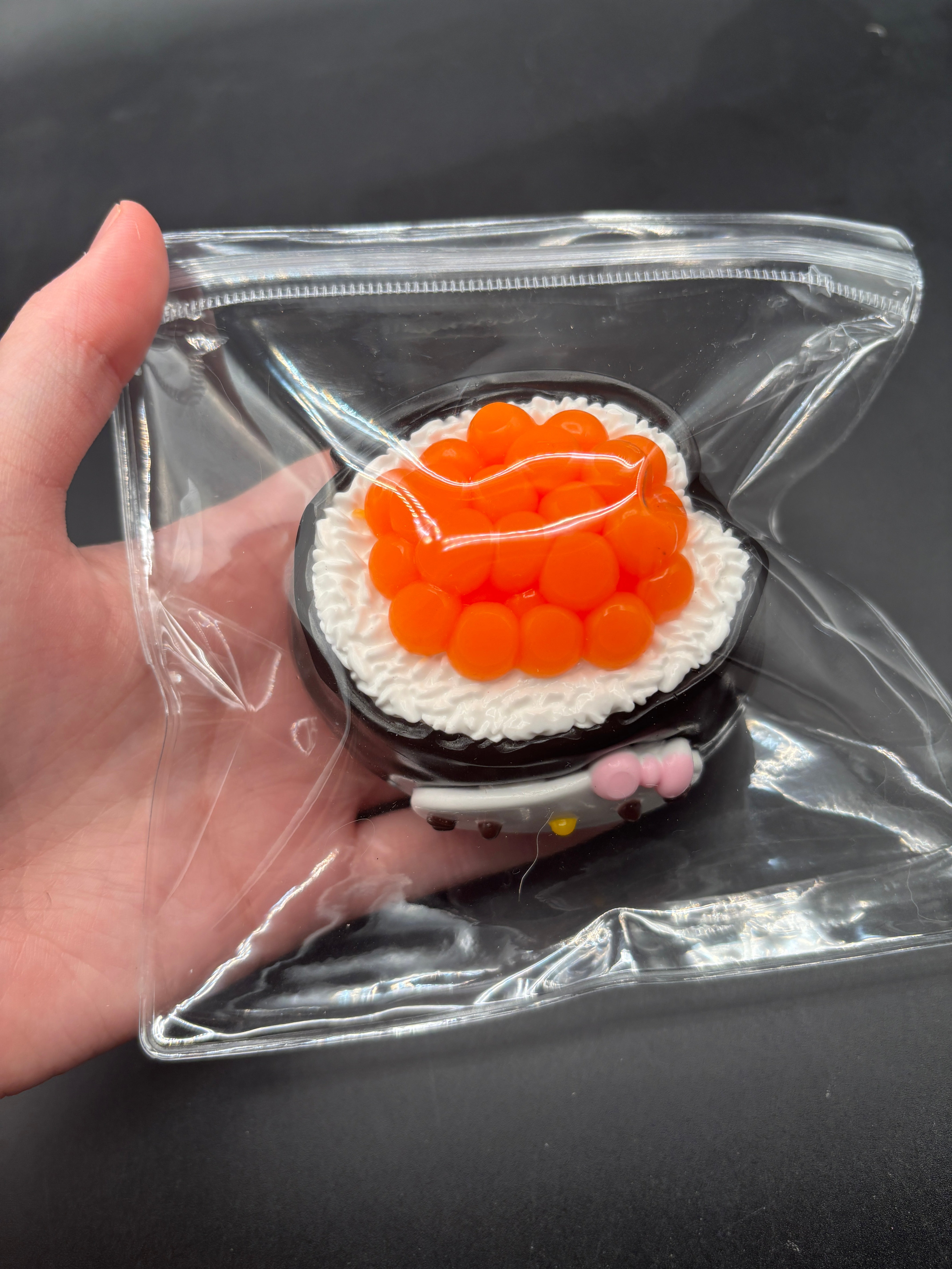 Kitty sushi detailed soft and realistic taba squishy