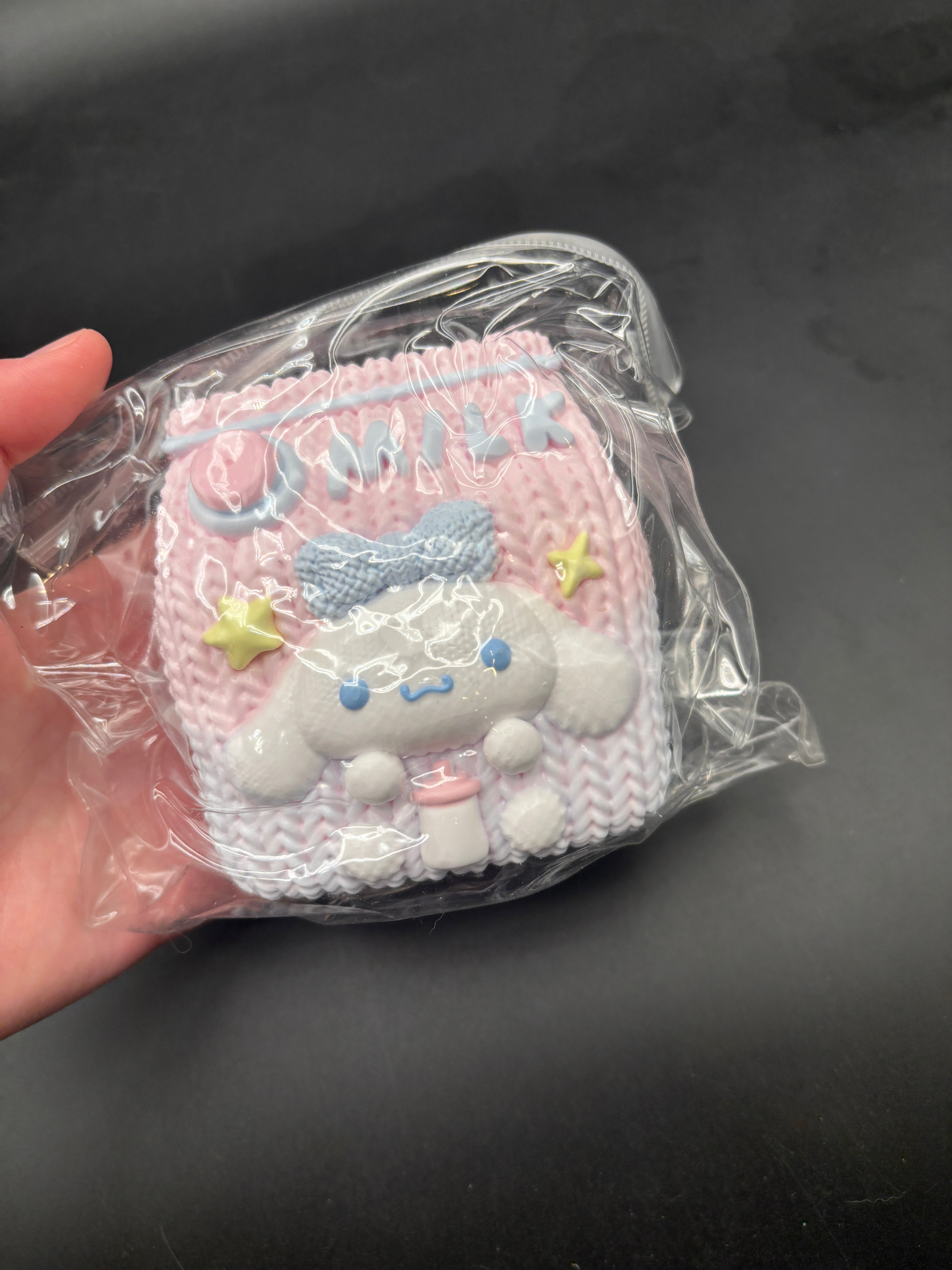 Extra large crocheted cinna milk box detailed taba squishy