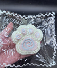 New frozen butter texured fluffy cream cake cat paw  taba squishy