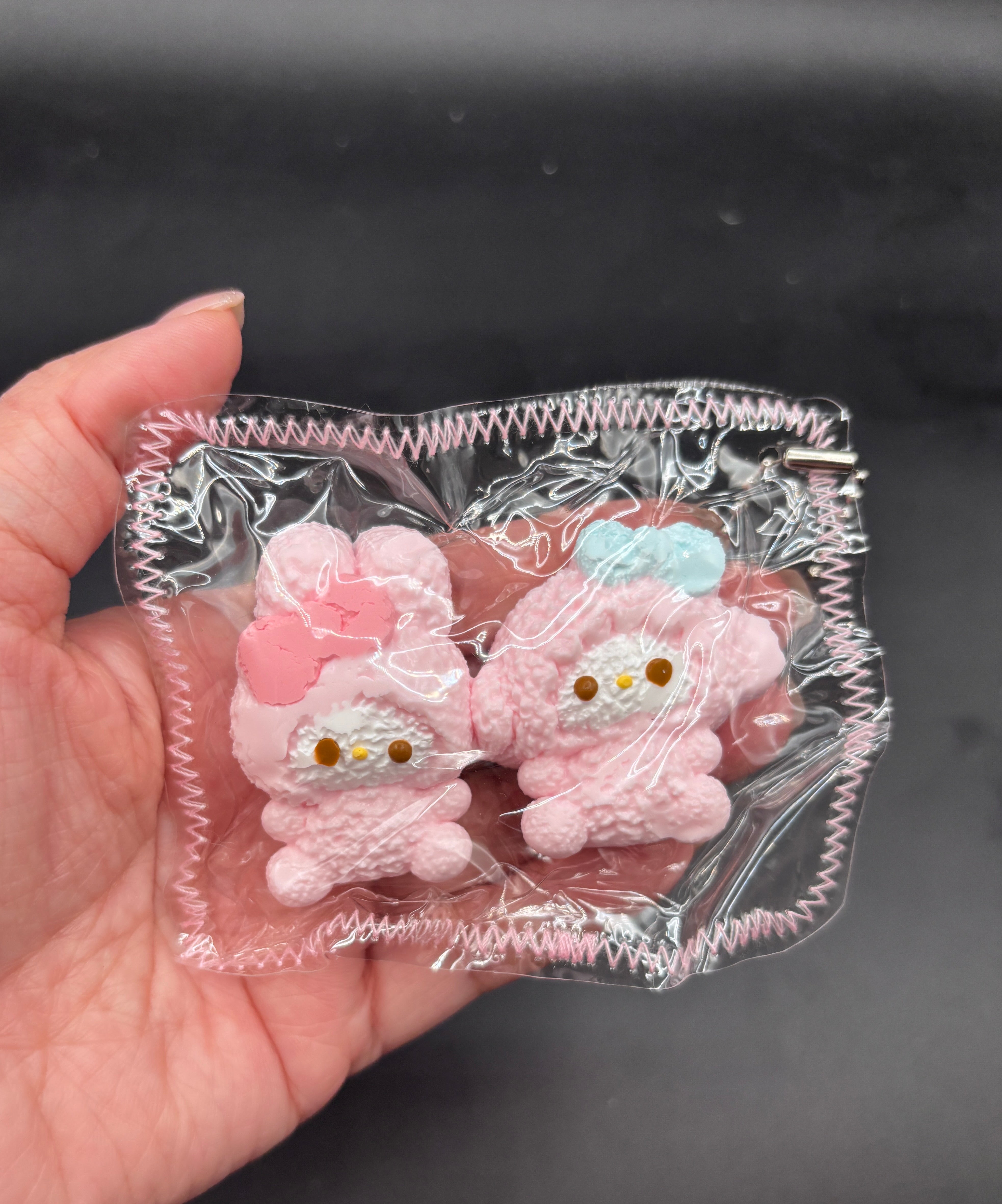 Pack of 2 melody and piano keychain soft taba squishy