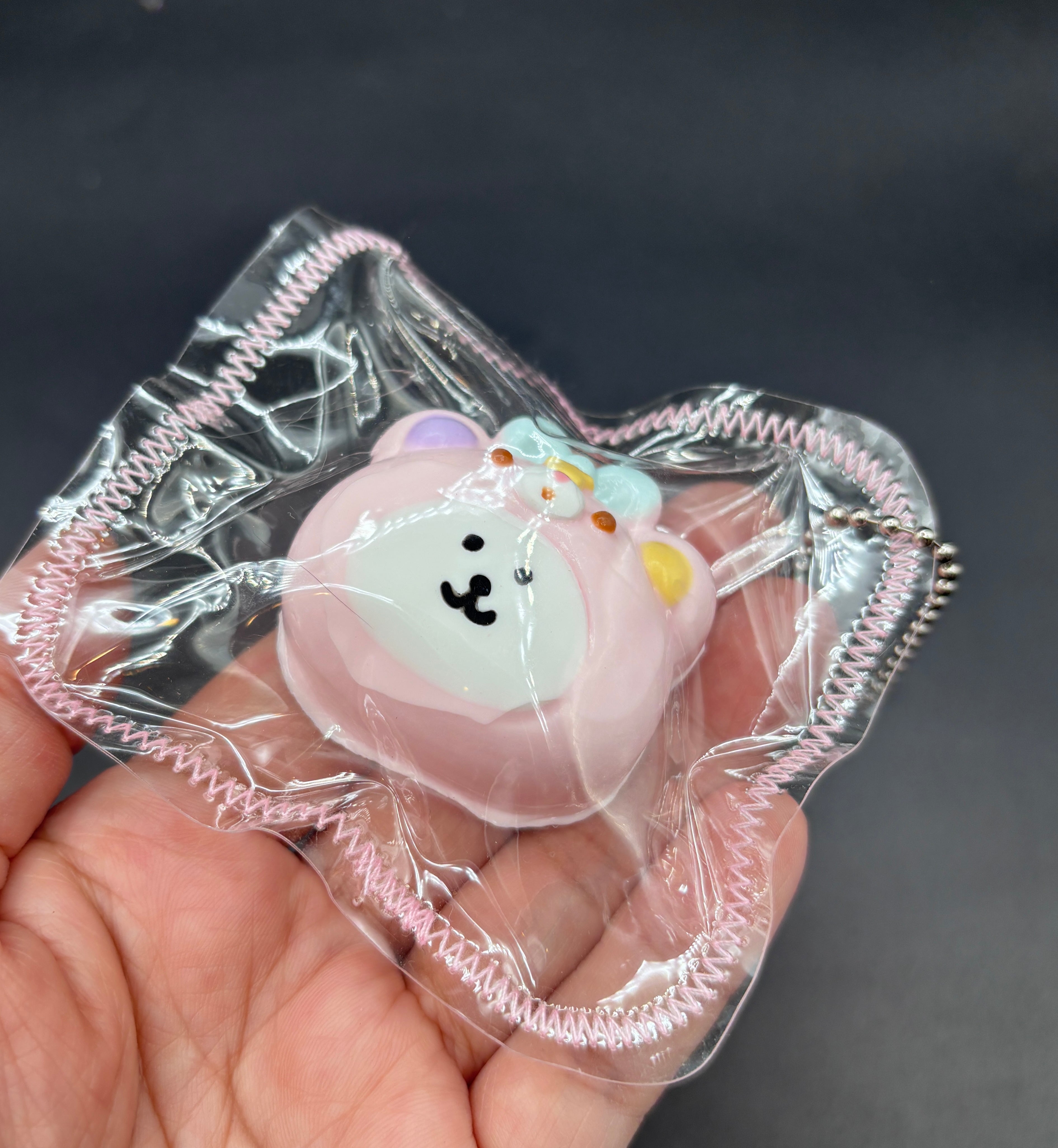 Bear with a bear hoodie mini Taba keychain  taba squishy