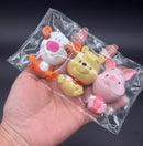 Honey bear and his friends pack of 3 soft detailed taba squishy