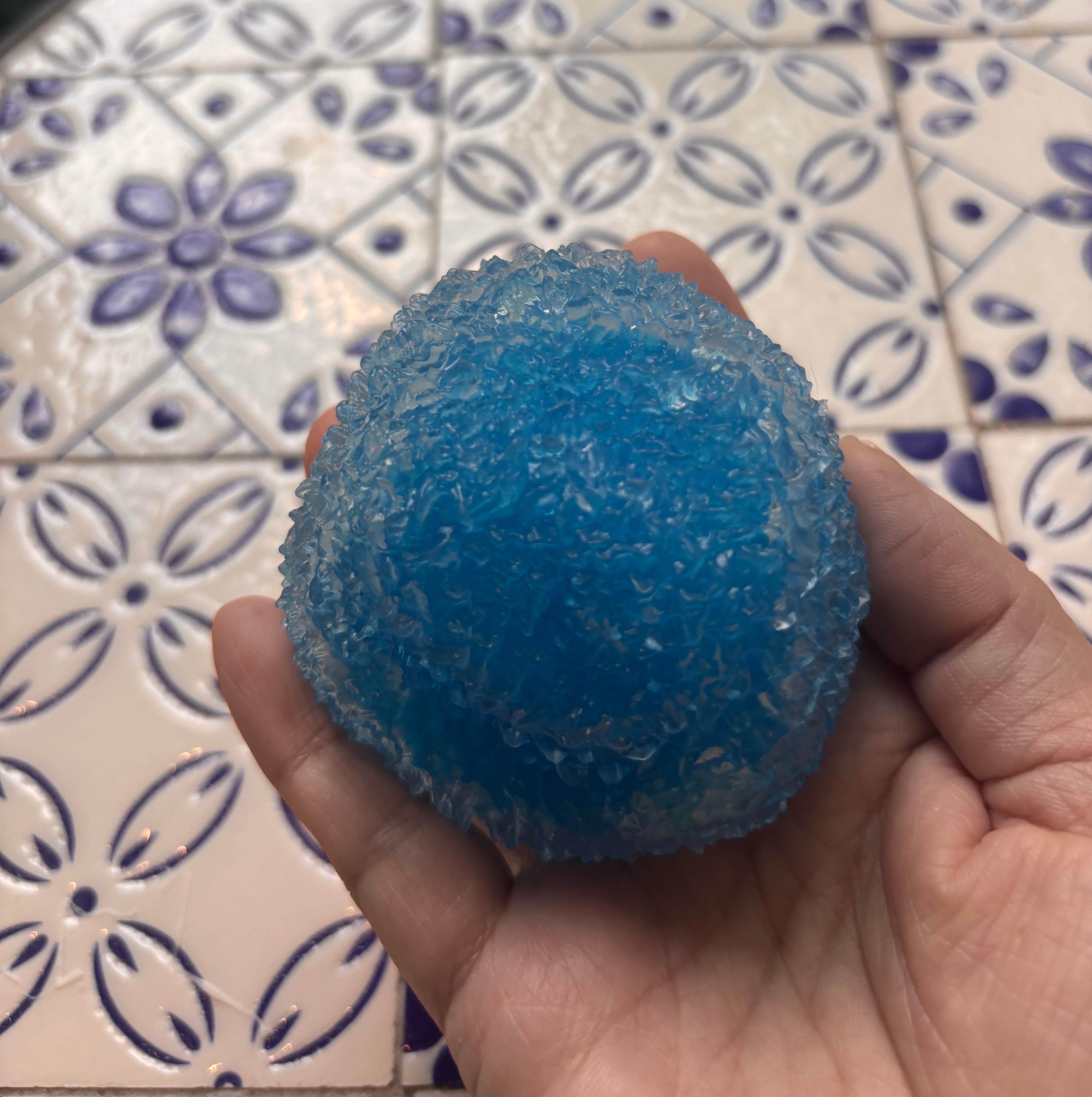 Blue Razz large slushy crunchie stressball