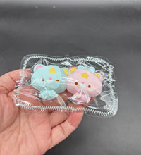 Mini pack of 2 twin stars cute taba keychain