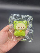 Super cute Rilakkuma and korilakkuma raincoat frog taba squishy