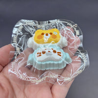 Bear and seal eye mask mini Taba keychain