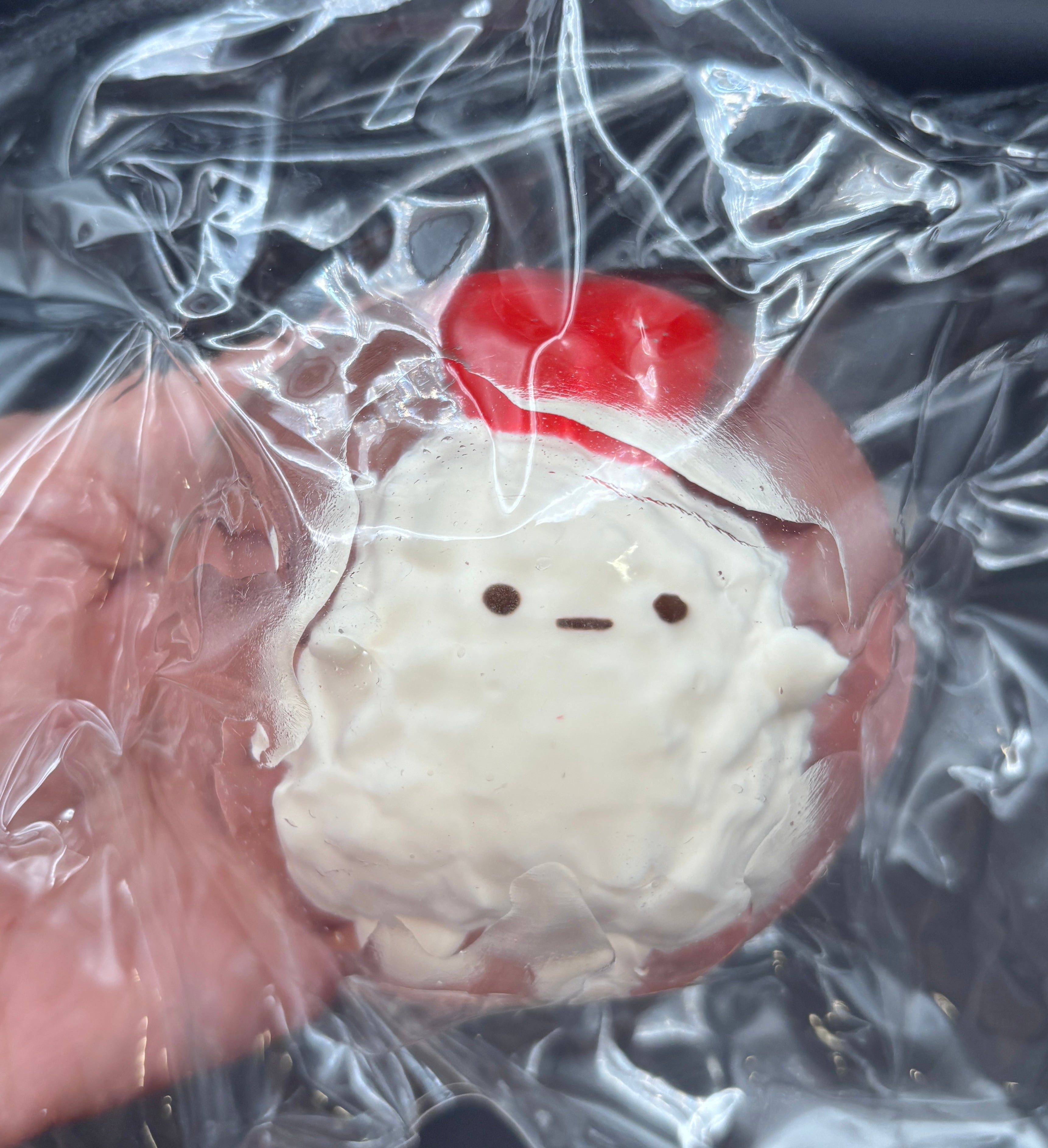 Clear sphere embedded Sumikko Gurashi fried shrimp large soft  Taba Squishy Toy
