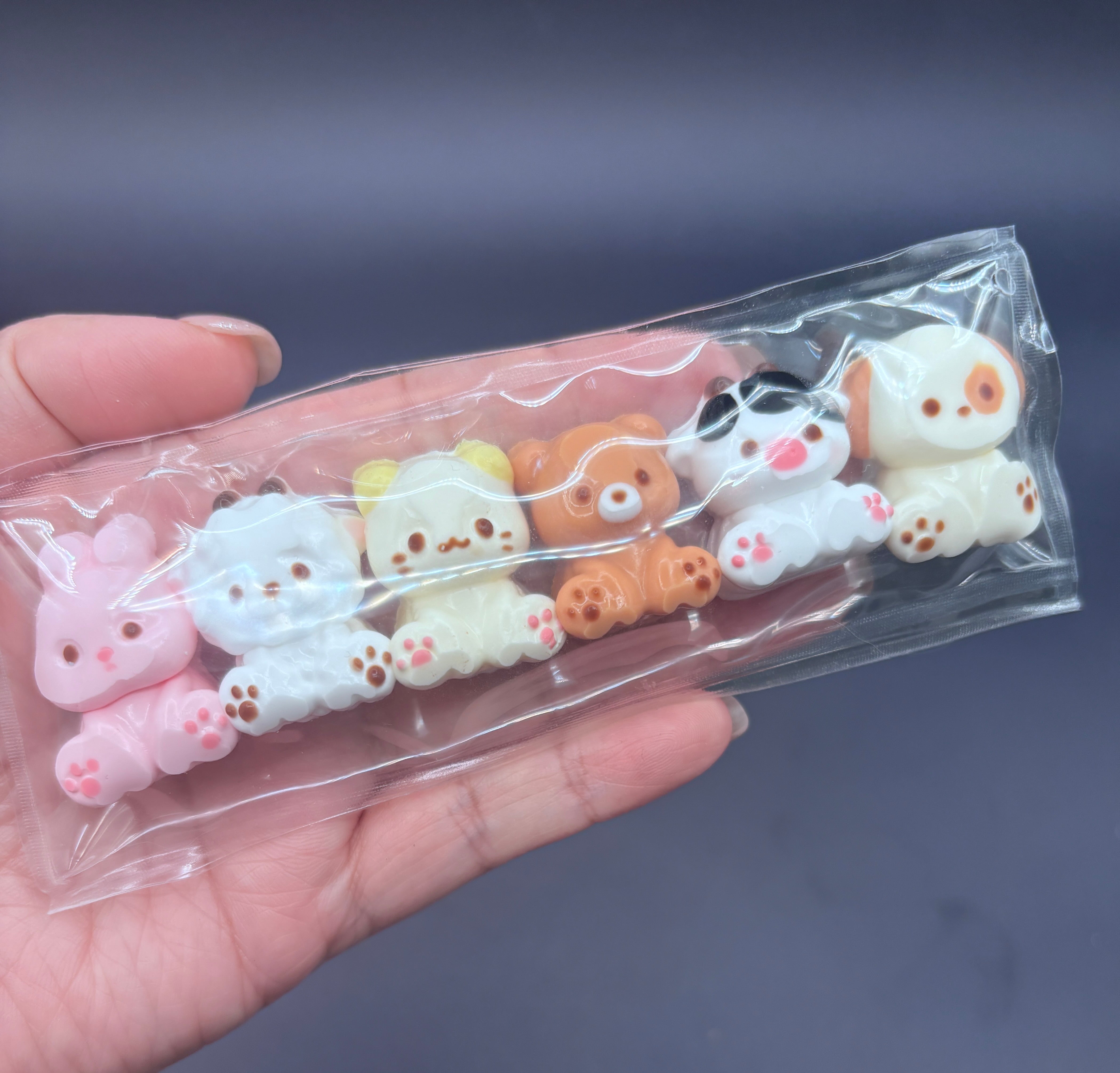 Pack of 6 mini soft stuffed animal cute