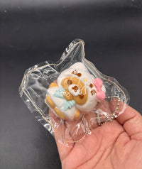 Small rilaxkitty soft taba cute (flocked or unflocked) taba squishy