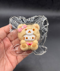 Small teddy bear kitty taba squishy aesthetic