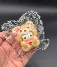 Small teddy bear kitty taba squishy aesthetic