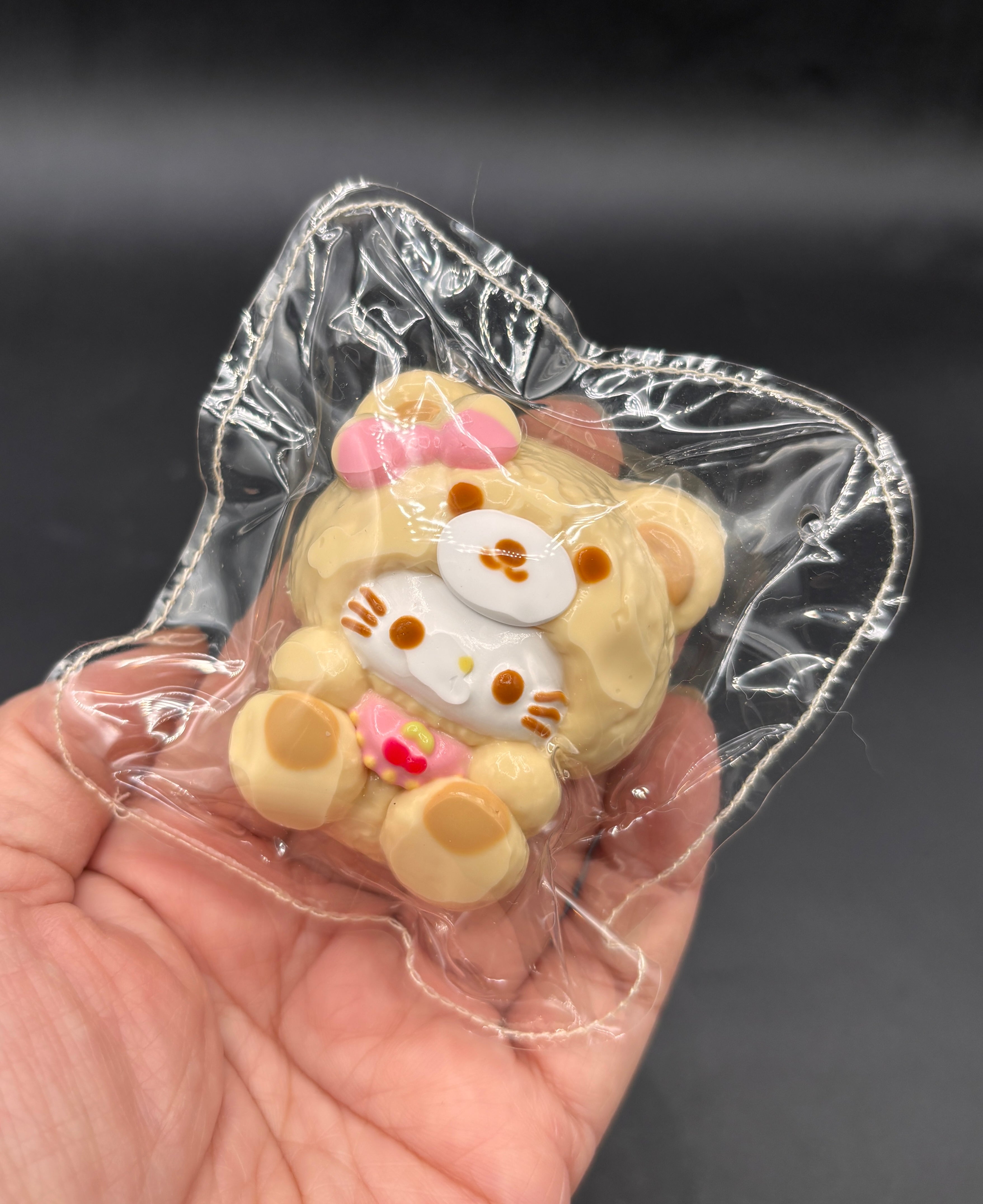 Small teddy bear kitty taba squishy aesthetic