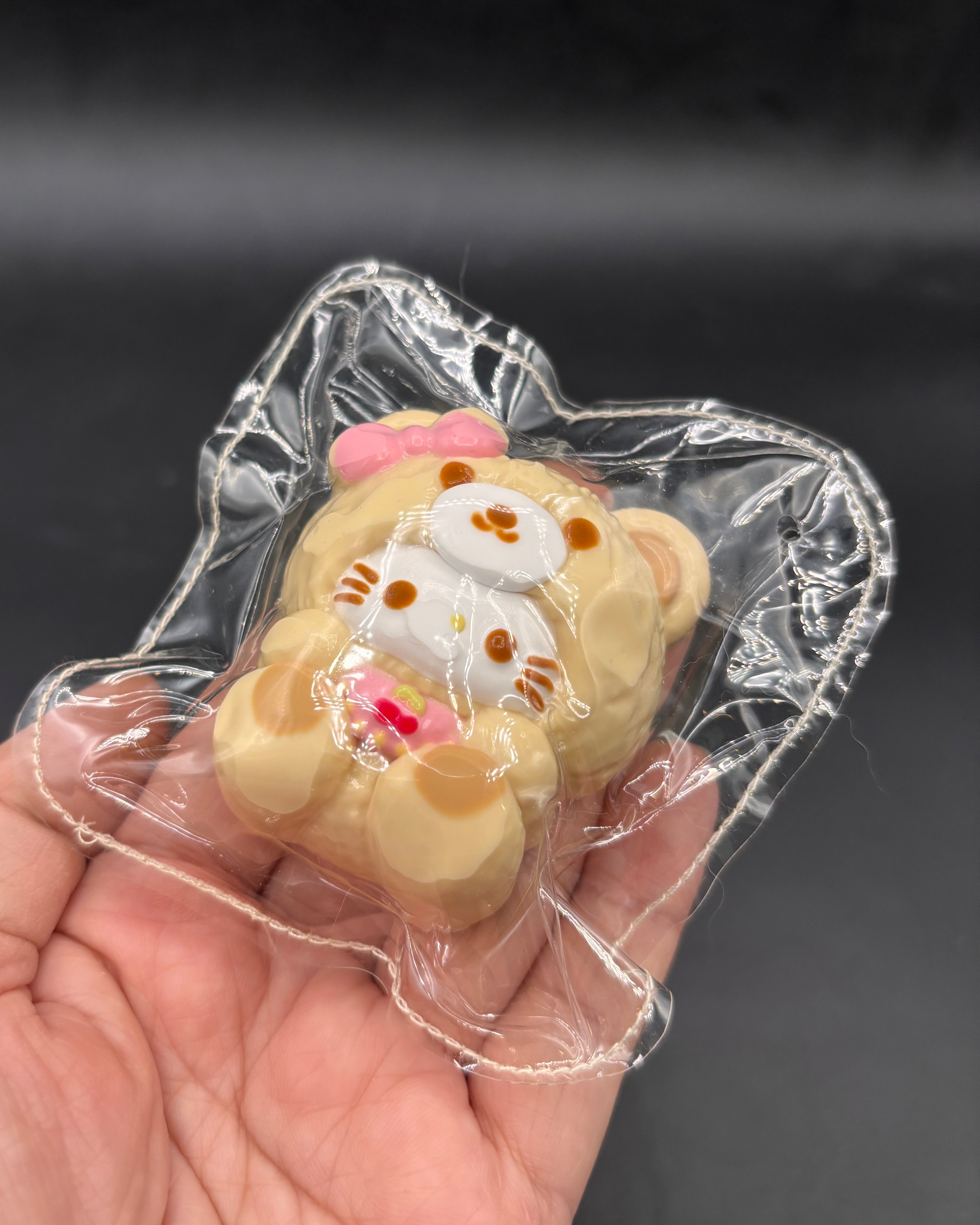 Small teddy bear kitty taba squishy aesthetic